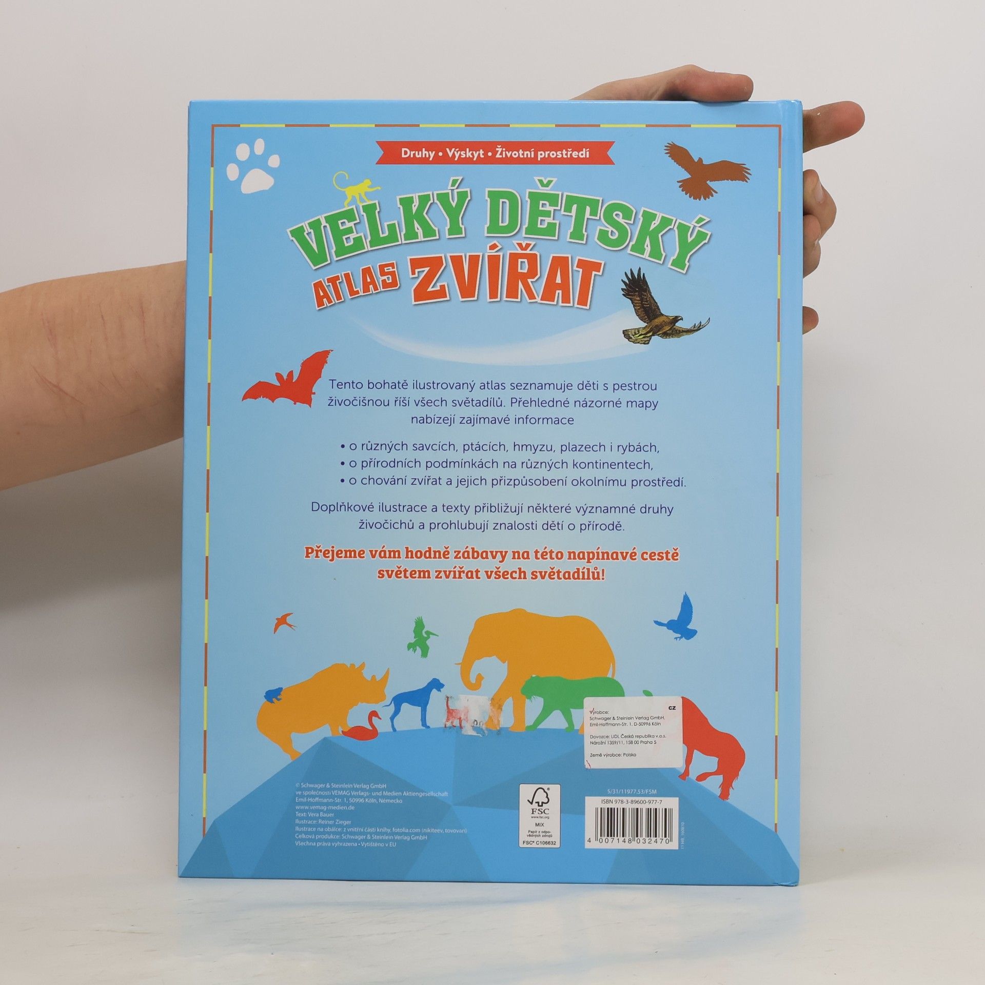 Vera Bauer Velký dětský atlas zvířat