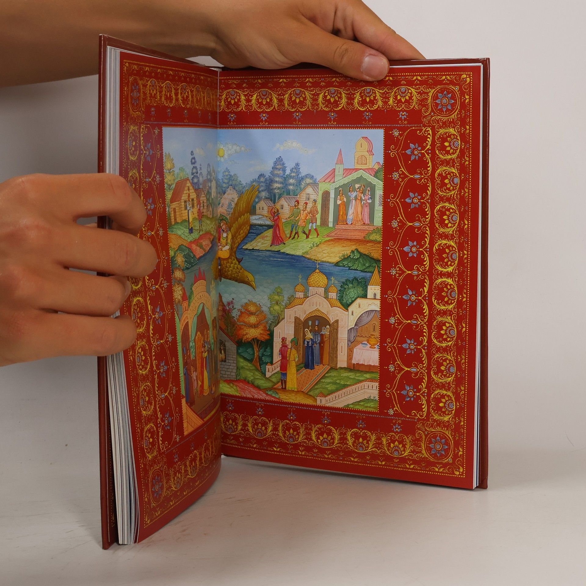 Mednyj vsadnik Russische Volksmärchen. Kholuj- Mstjora- und Palekh-Malerei