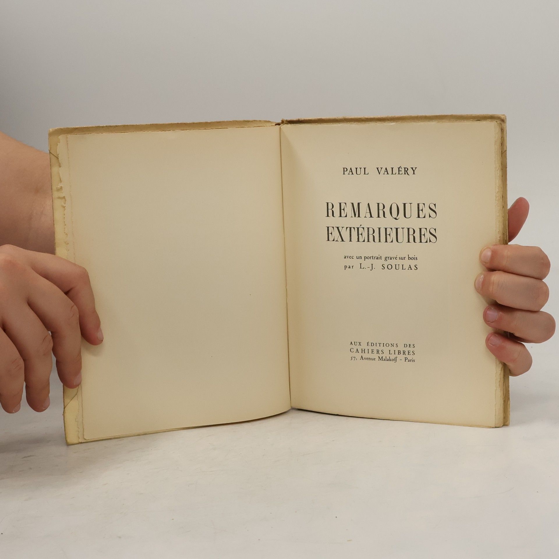 Paul Valéry Remarques extérieures