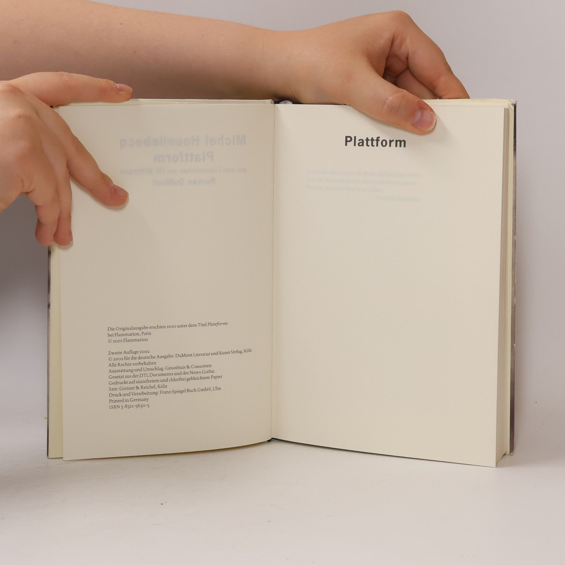 Michel Houellebecq Plattform