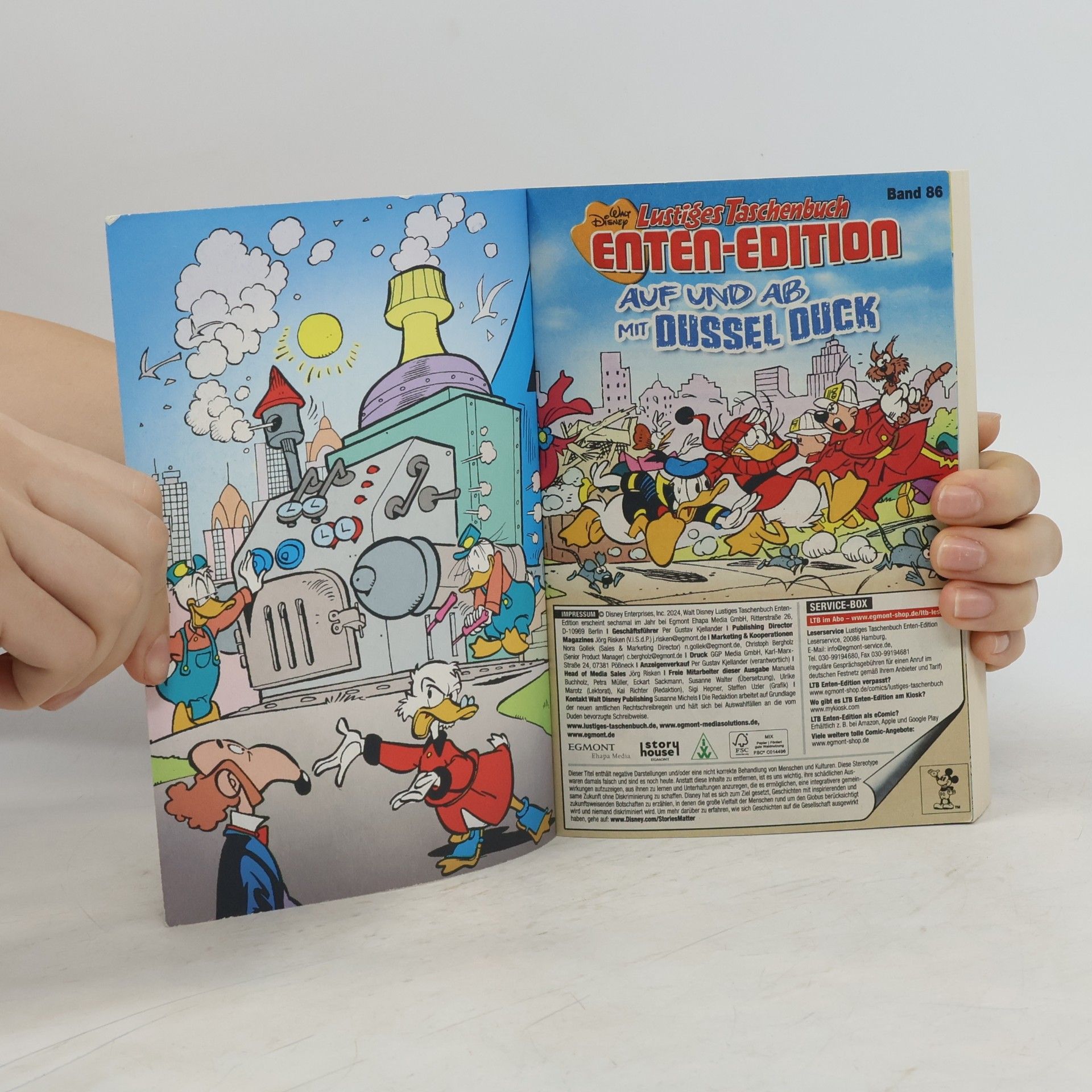 Walt Disney Lustiges Taschenbuch 86. Auf und ab mit Dussel Duck