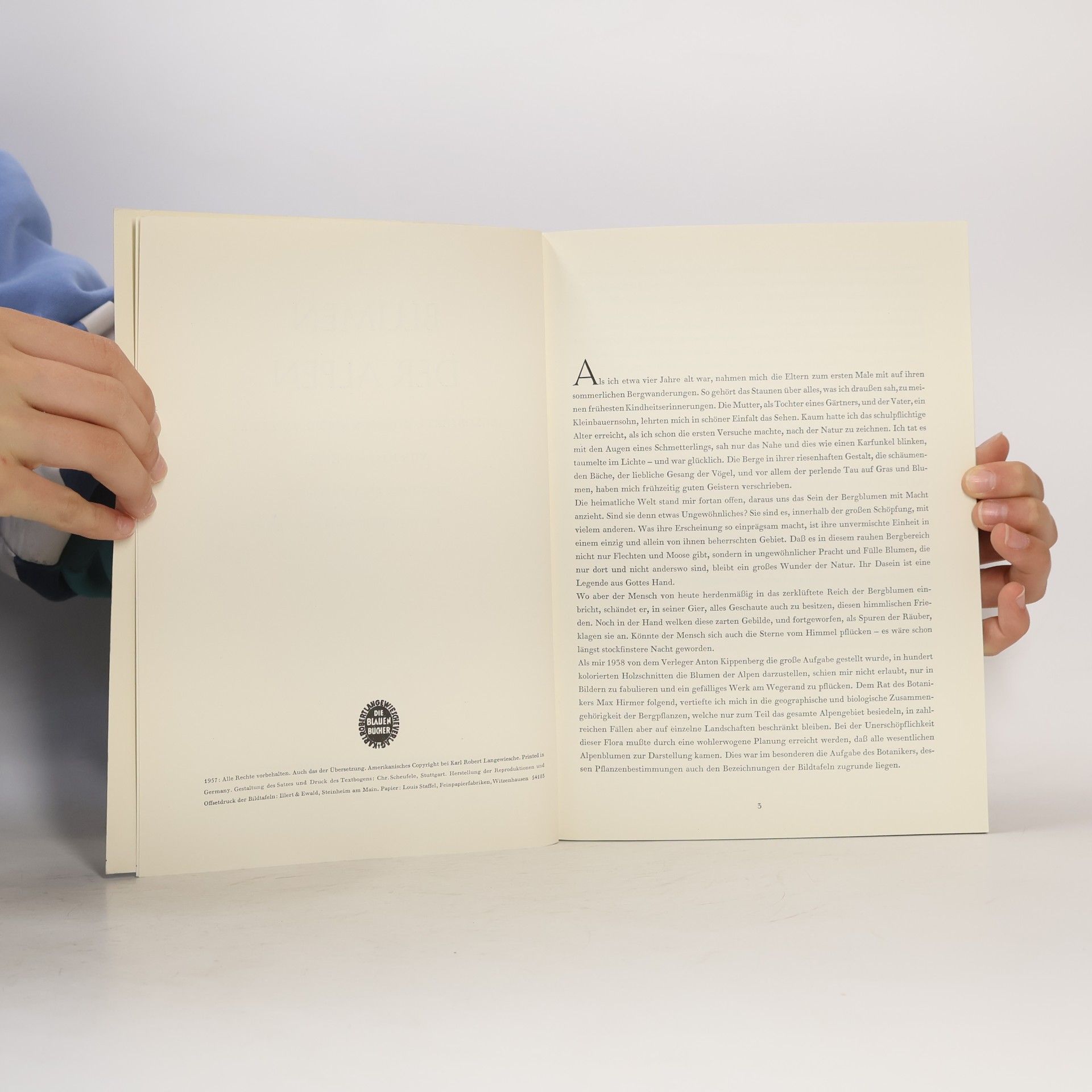 Collectif d'auteurs Blumen der Alpen. Die Blauen Bücher