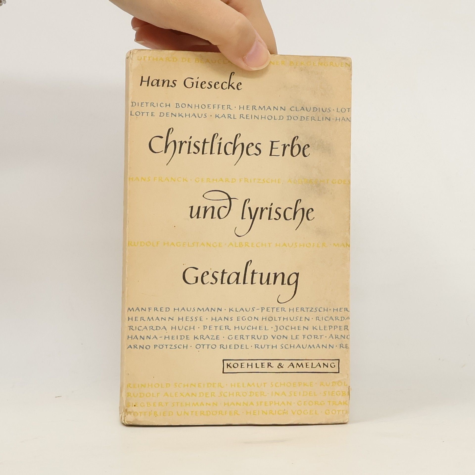 Hans Giesecke Christliches Ebe und Lyrische Gestaltung