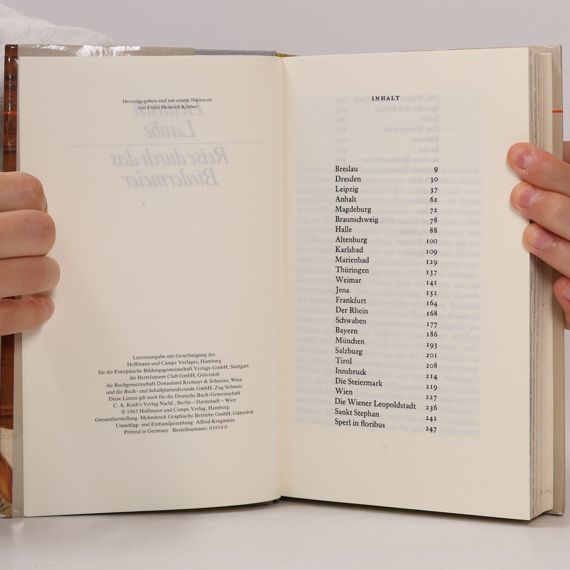 Heinrich Laube Reise durch das Biedermeier