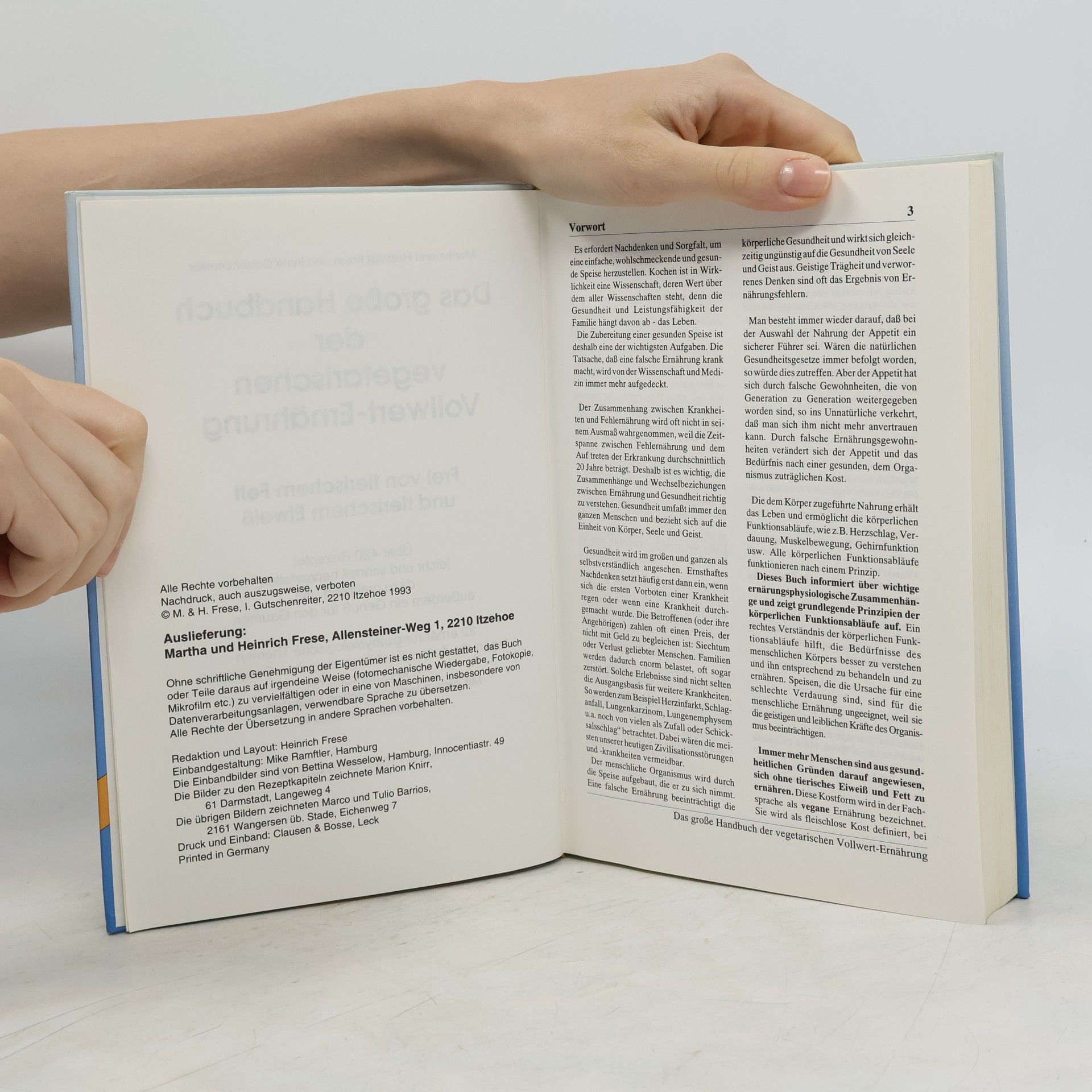 Martha Frese Das grosse Handbuch der vegetarischen Vollwert-Ernährung