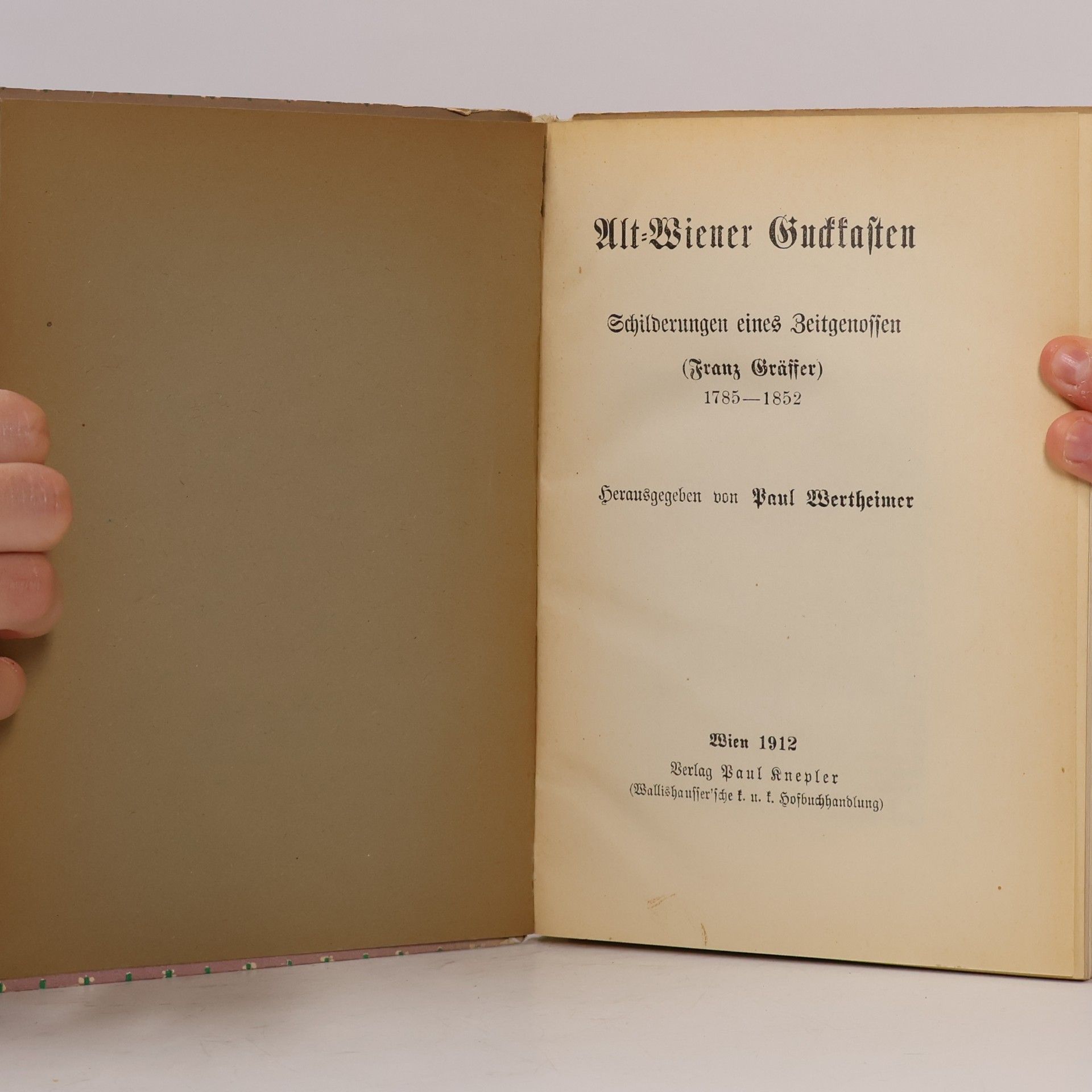 Paul Wertheimer Alt-Prager Guckkasten