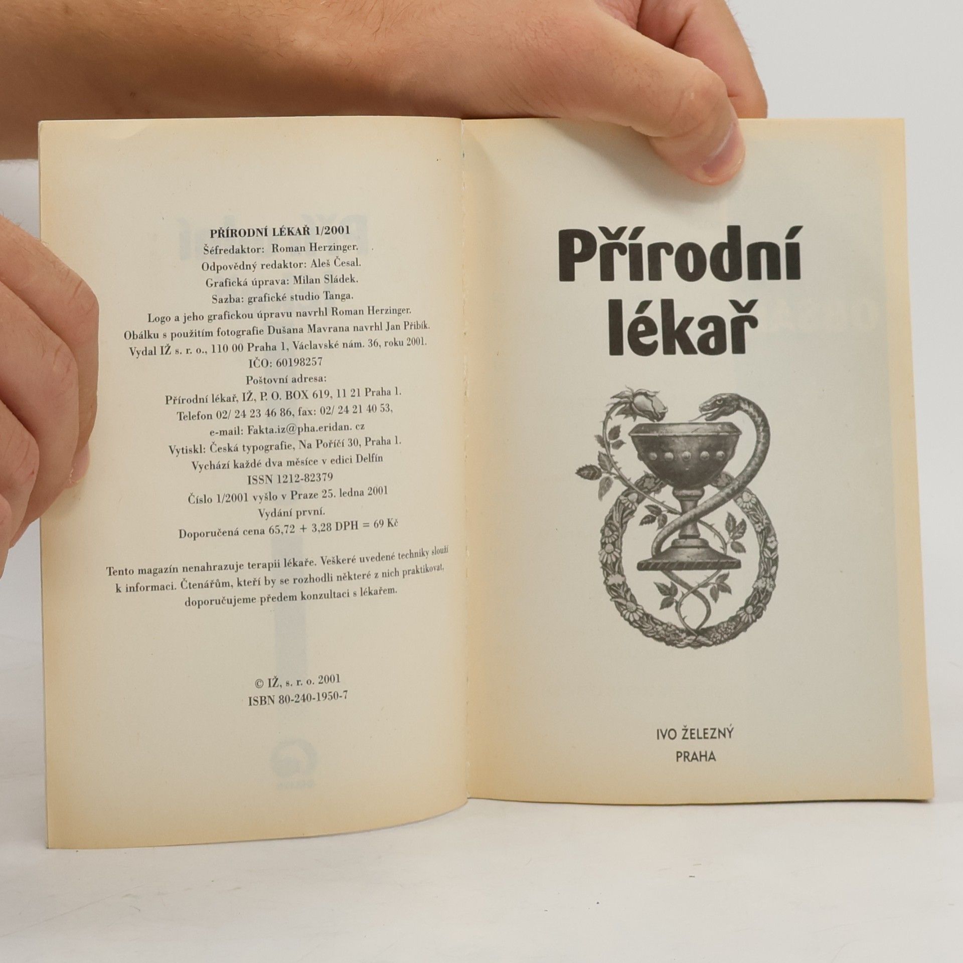 Various authors Přírodní lékař 1/2001