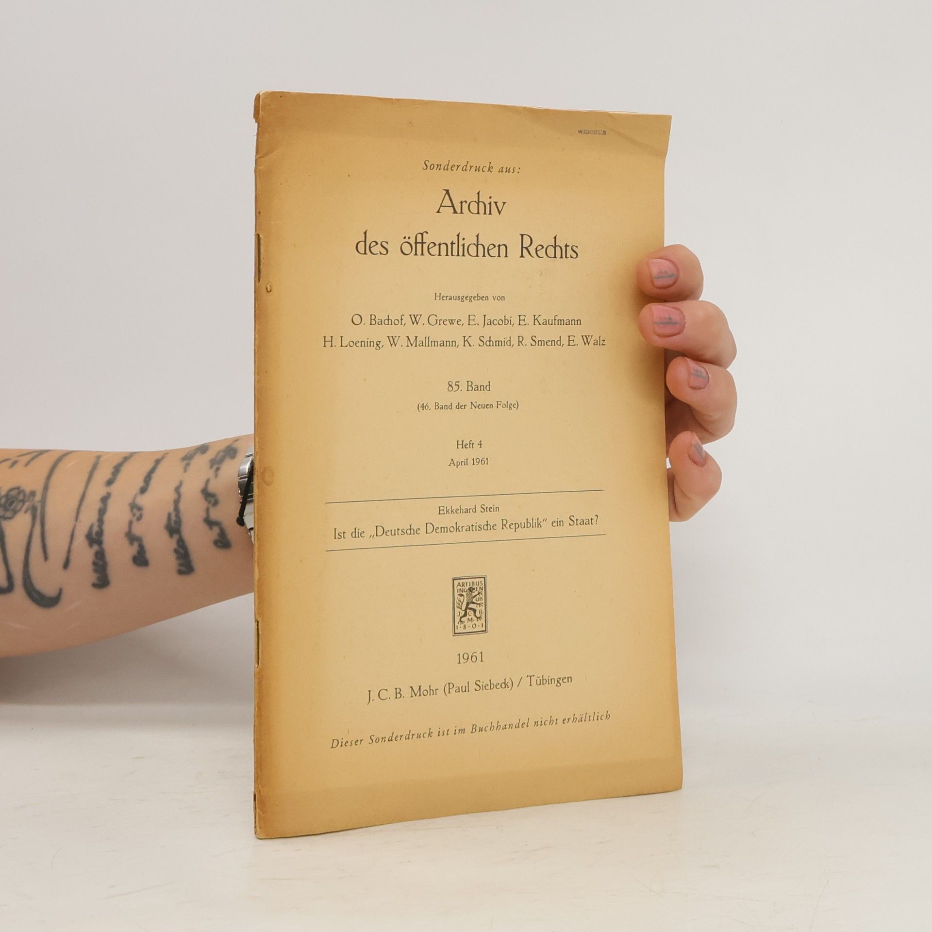 Autorenkollektiv Archiv des öffentlichen Rechs