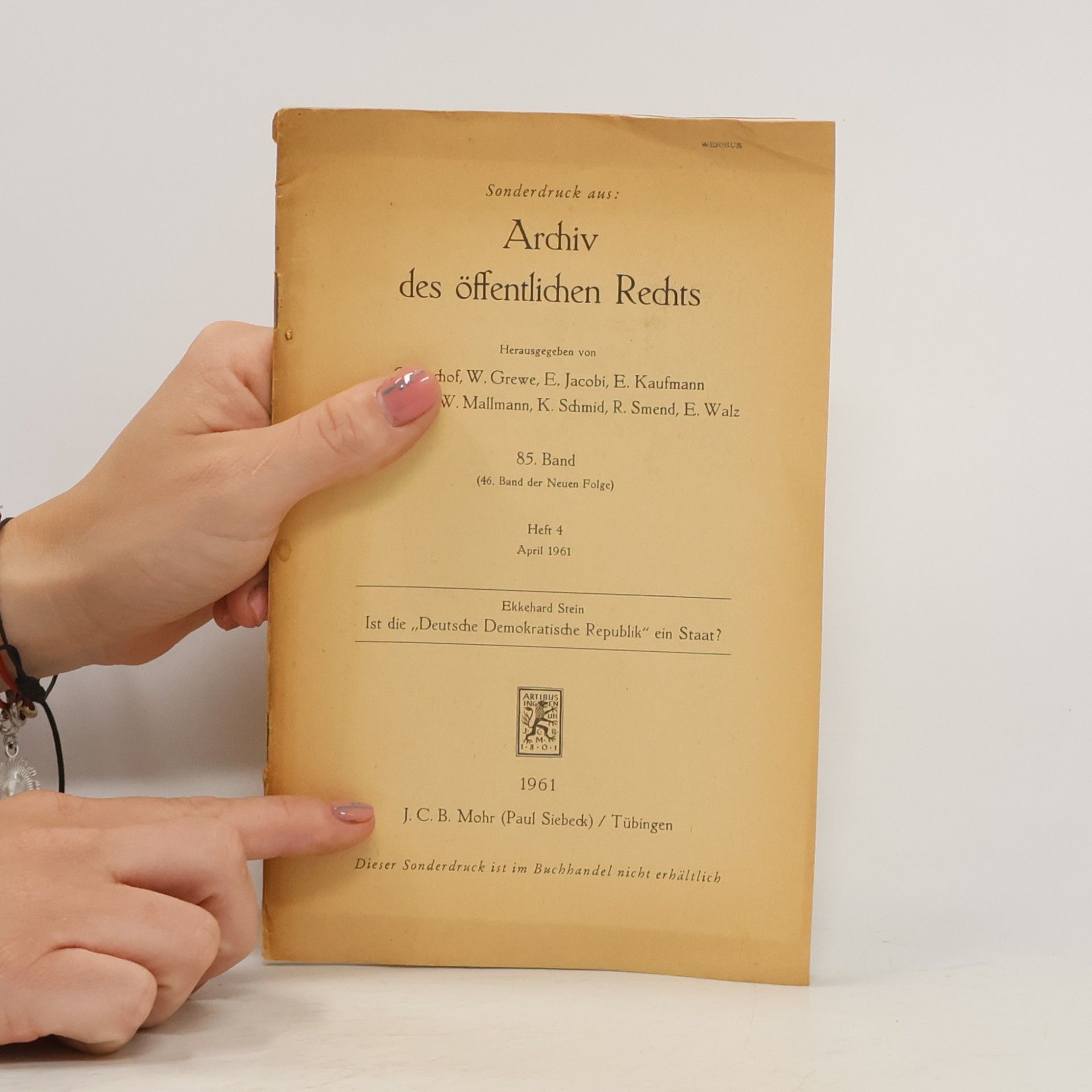 Autorenkollektiv Archiv des öffentlichen Rechs