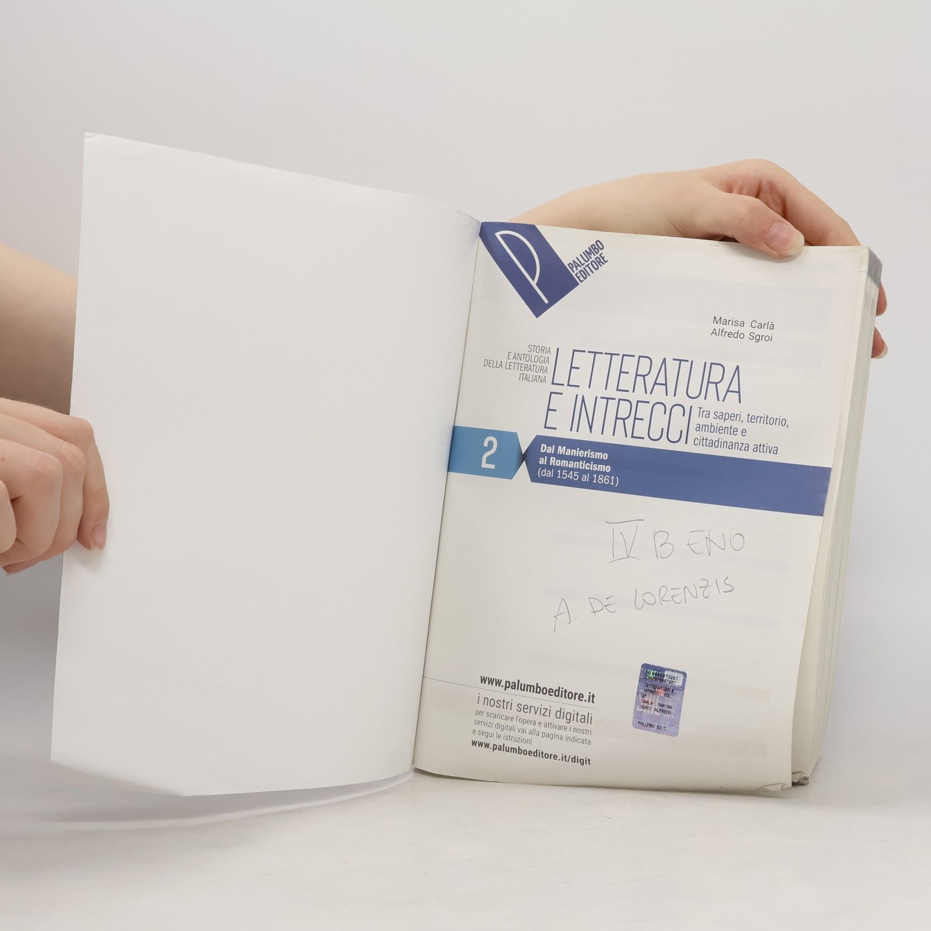 Marisa Carlá Letteratura e intrecci Vol. 2. Letteratura e intrecci