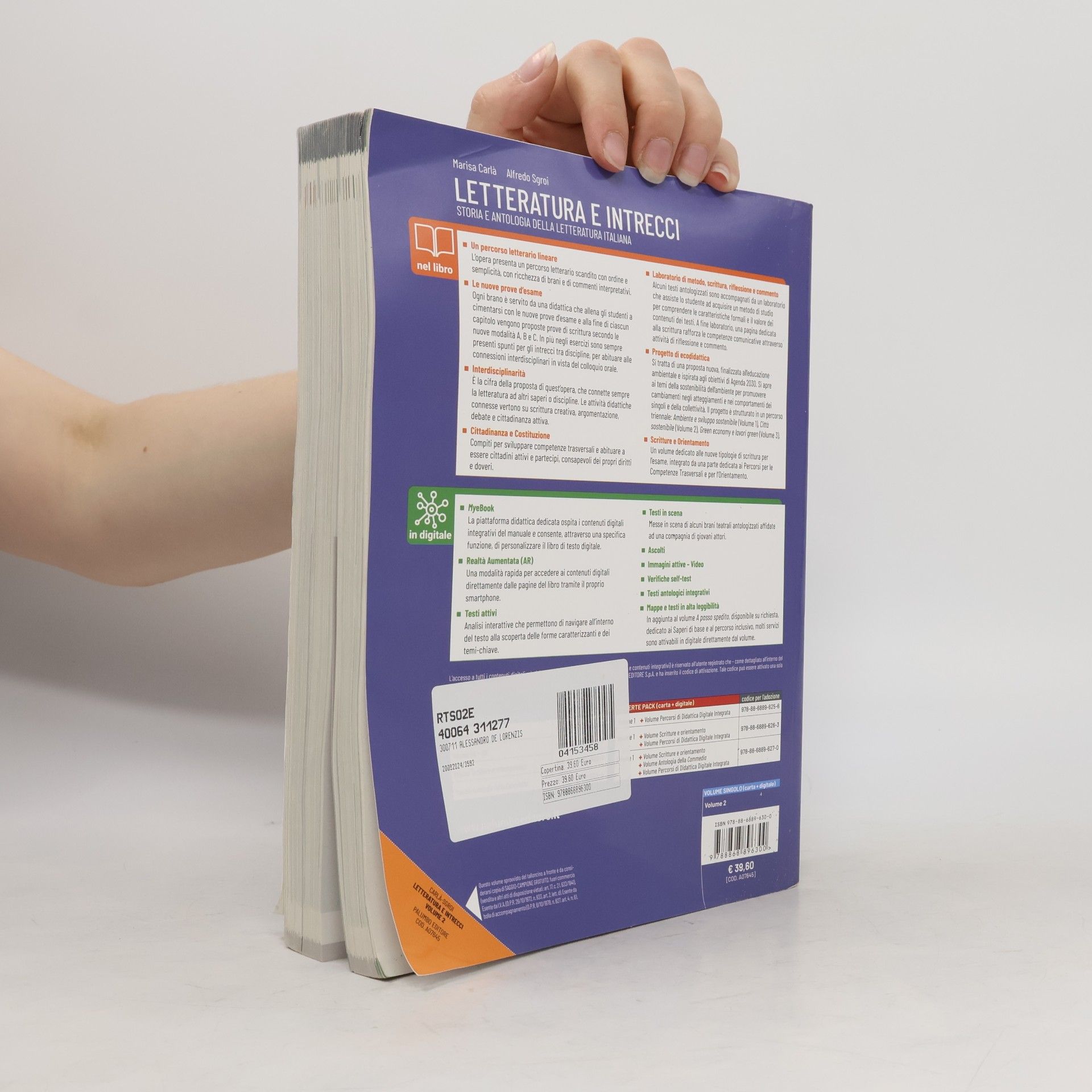 Marisa Carlá Letteratura e intrecci Vol. 2. Letteratura e intrecci