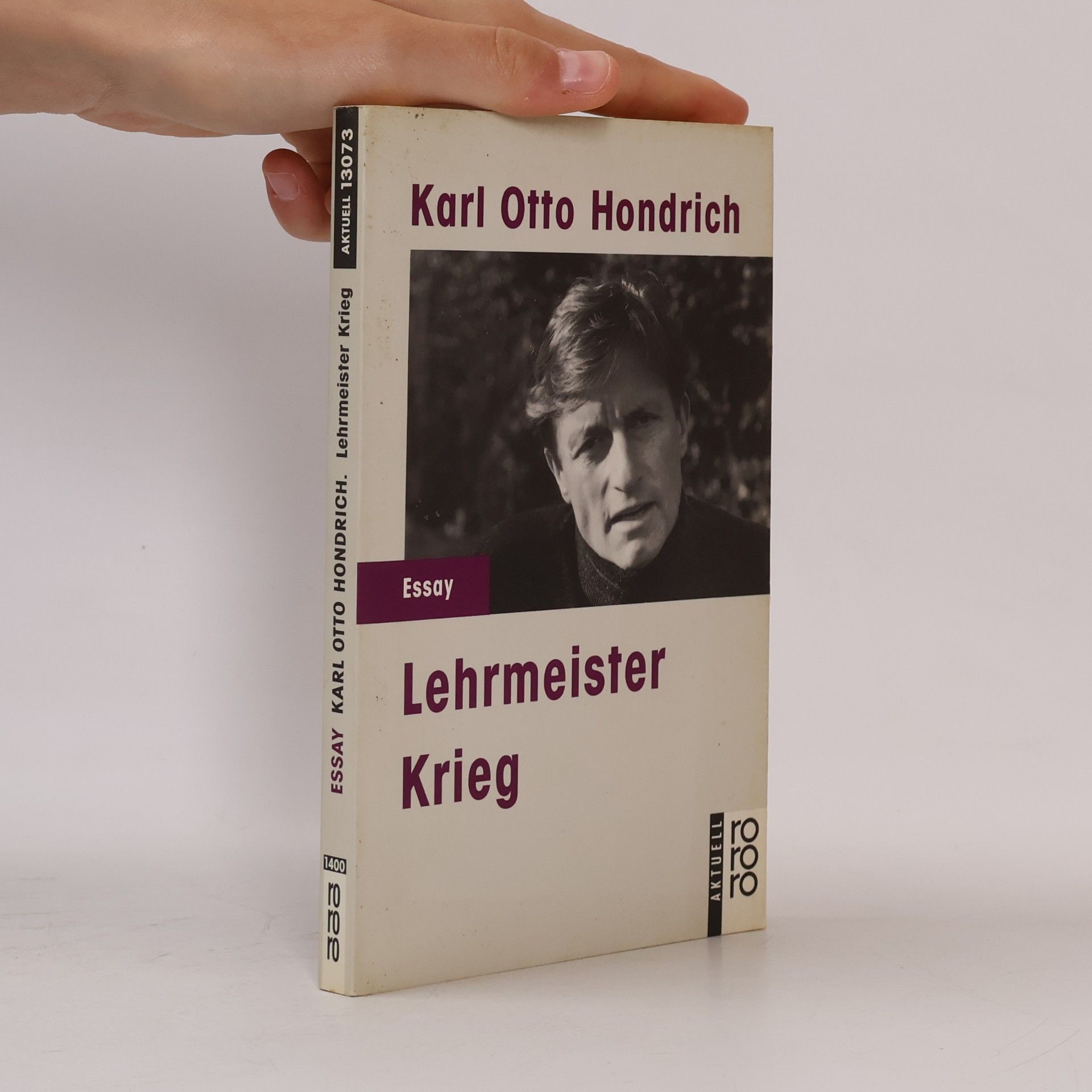 Karl Otto Hondrich Lehrmeister Krieg