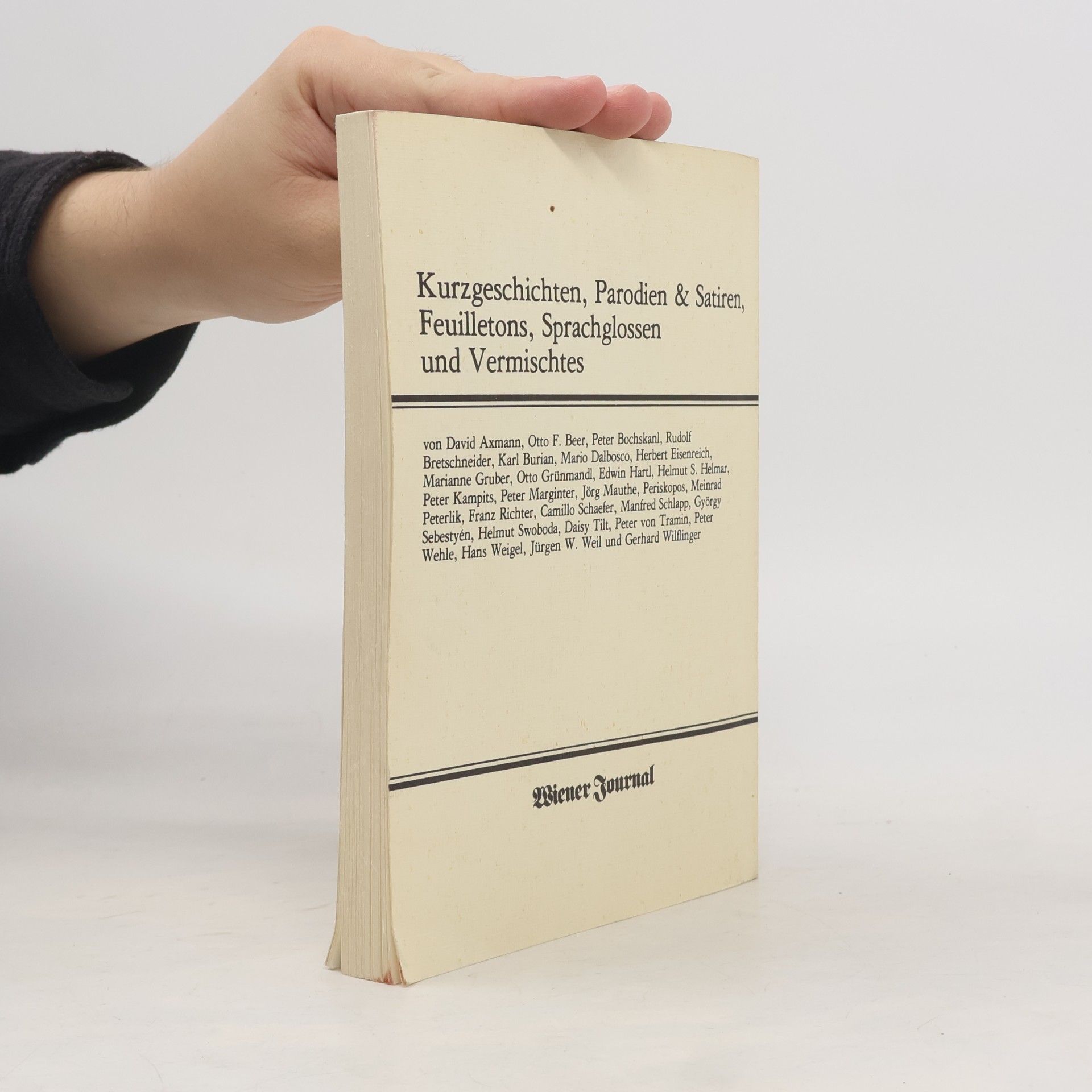 Jörg Mauthe Wiener Lesebuch