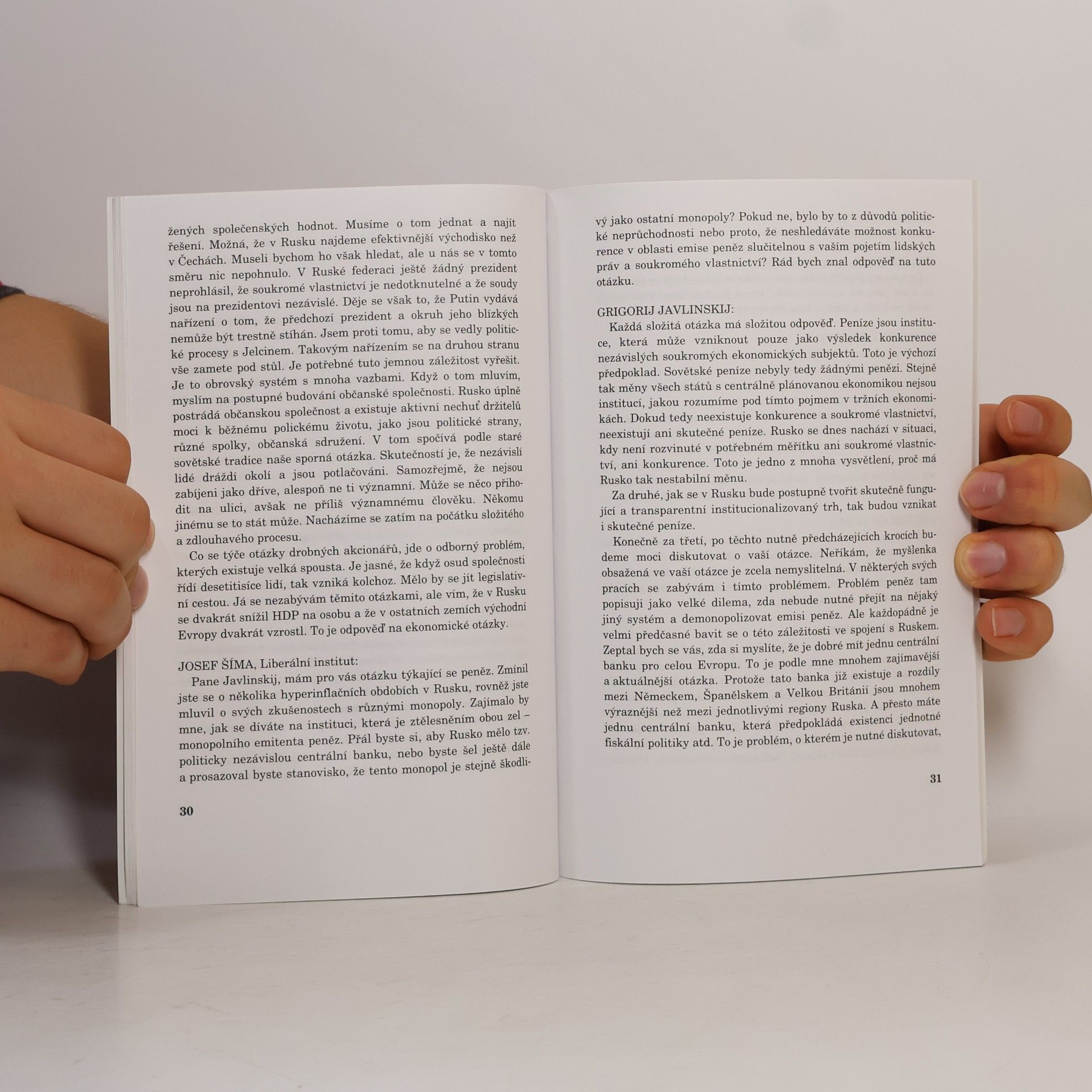 Autorenkollektiv Liberální ekonom Grigorij Javlinskij