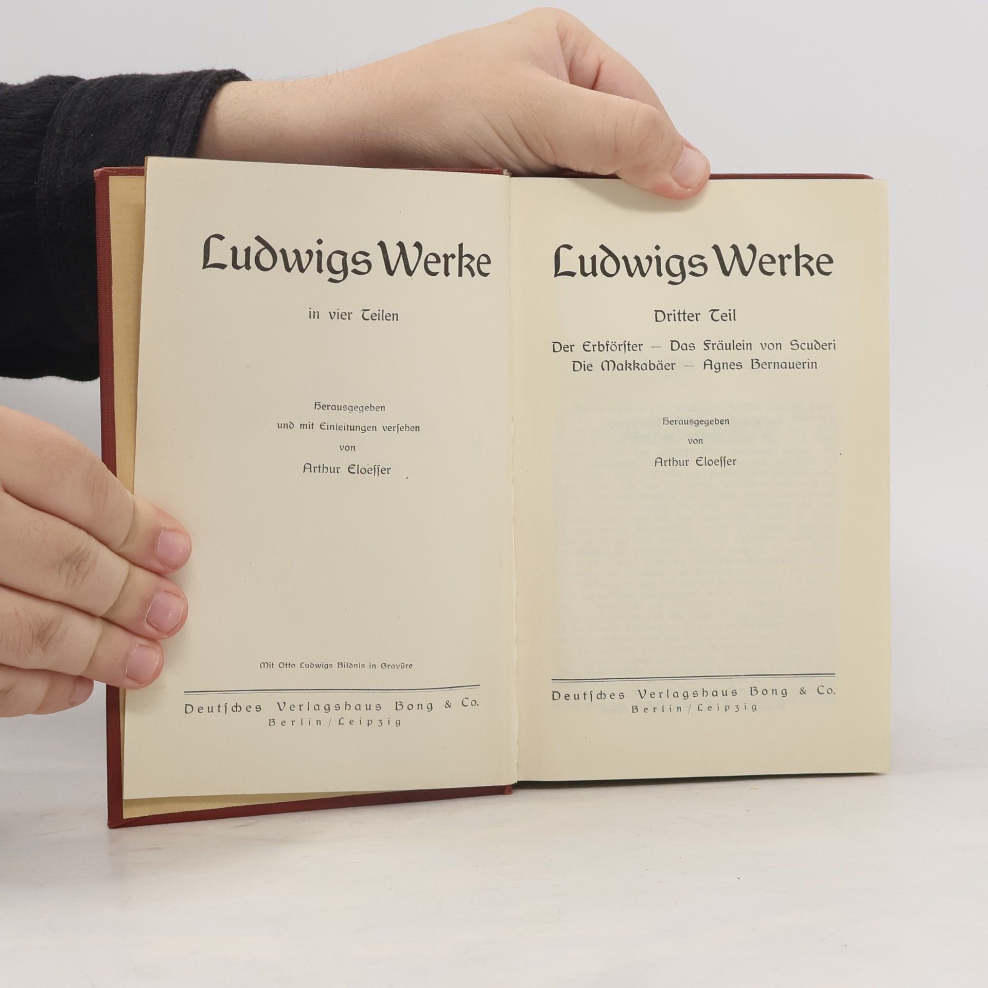Otto Ludwig Ludwigs Werke 3–4