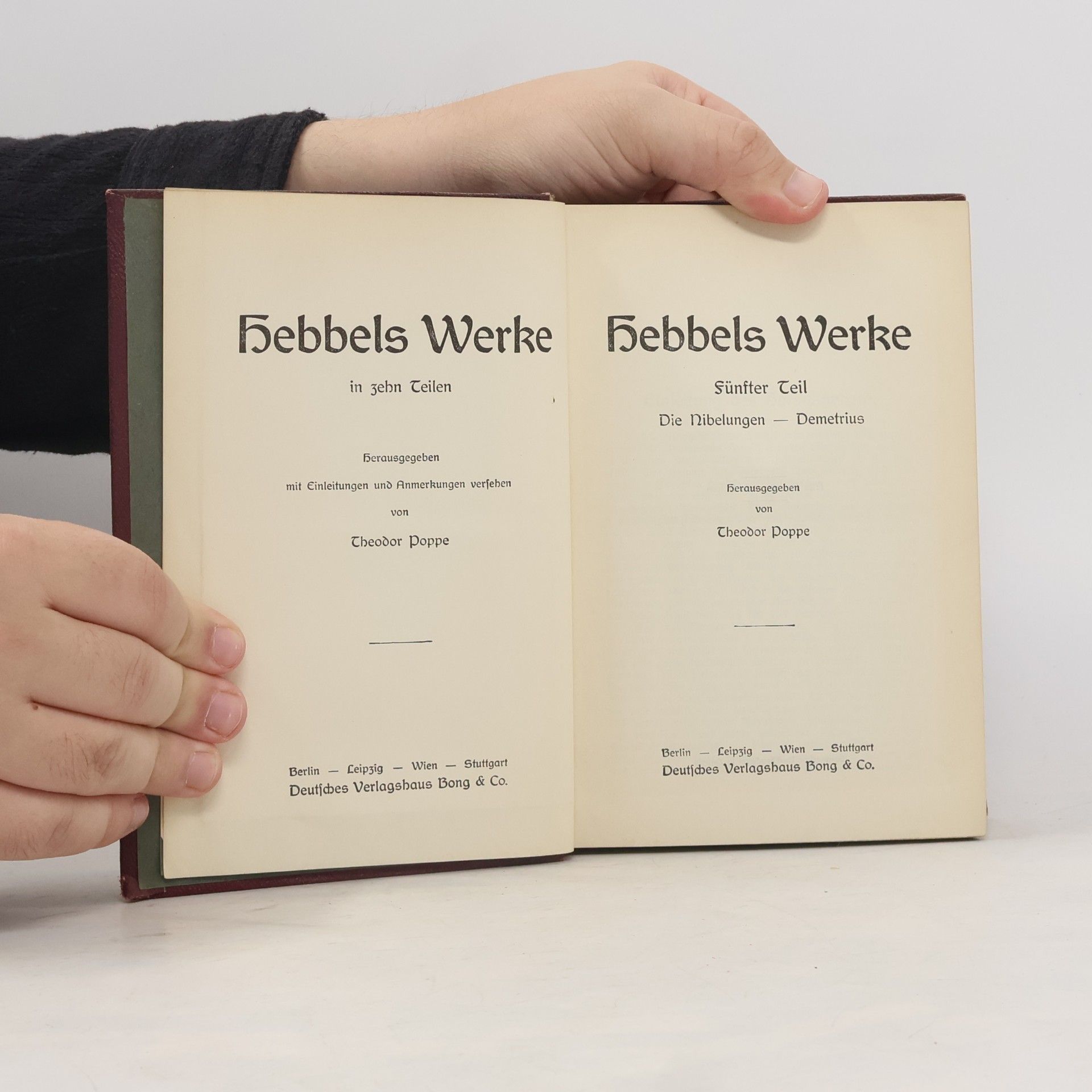 Christian Friedrich Hebbel Hebbels Werke 5-7