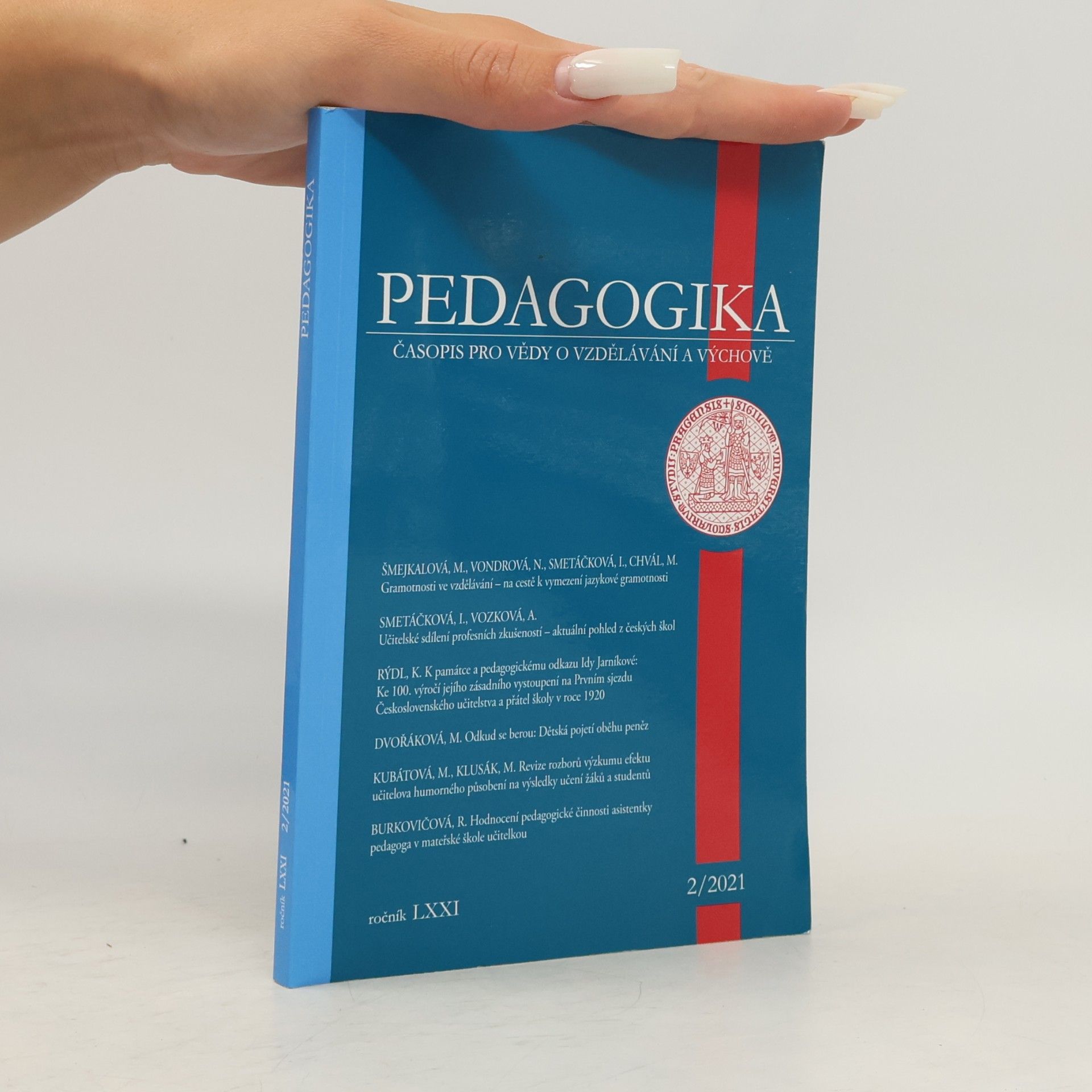 Various authors Pedagogika 2/2021. Časopis pro vědy o vzdělávání a výchově