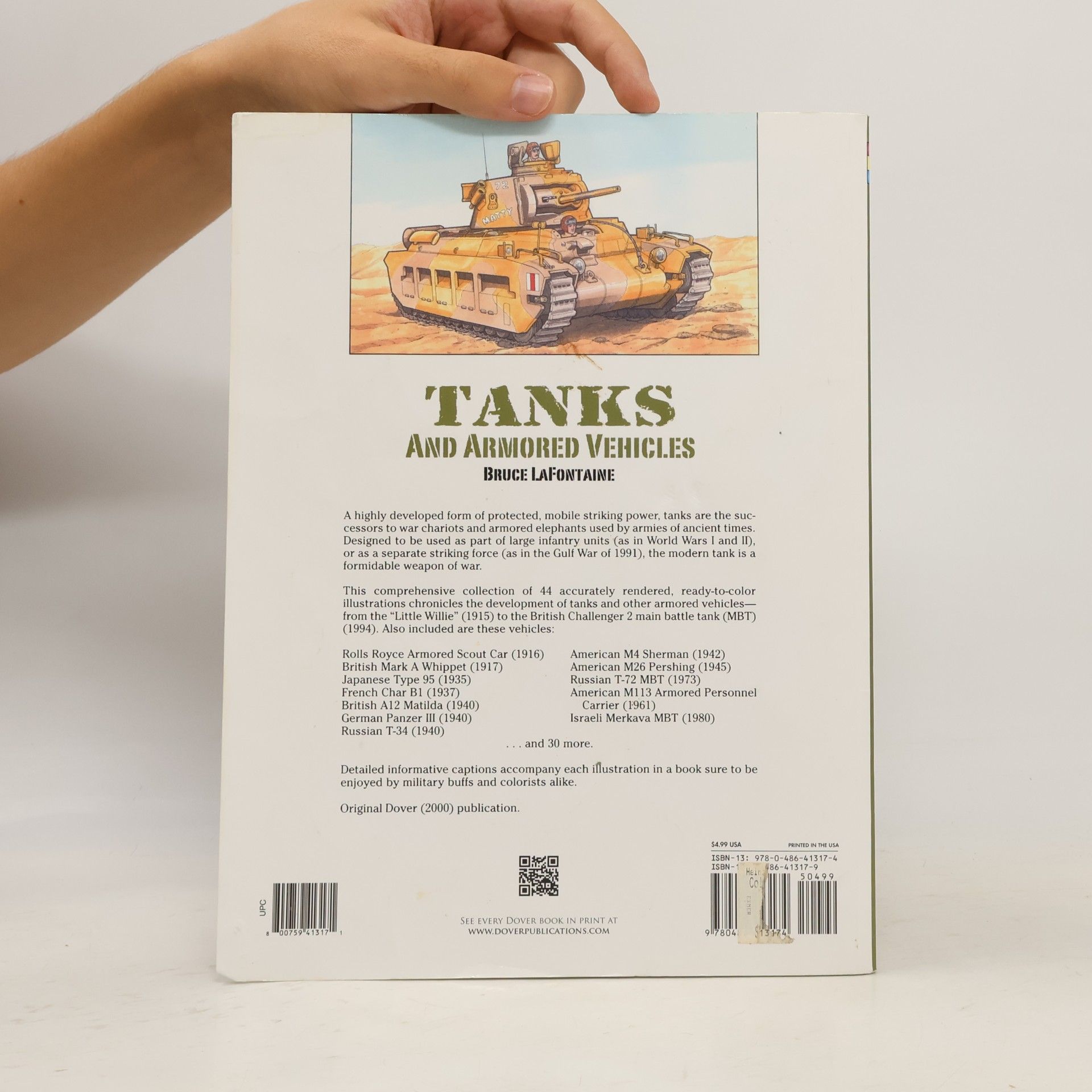 Bruce LaFontaine Dover Coloring Book: Tanks and Armored Vehicles