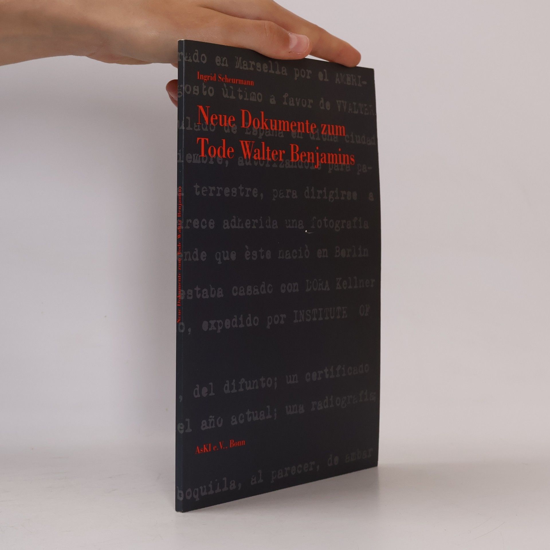 Neue Dokumente zum Tode Walter Benjamins