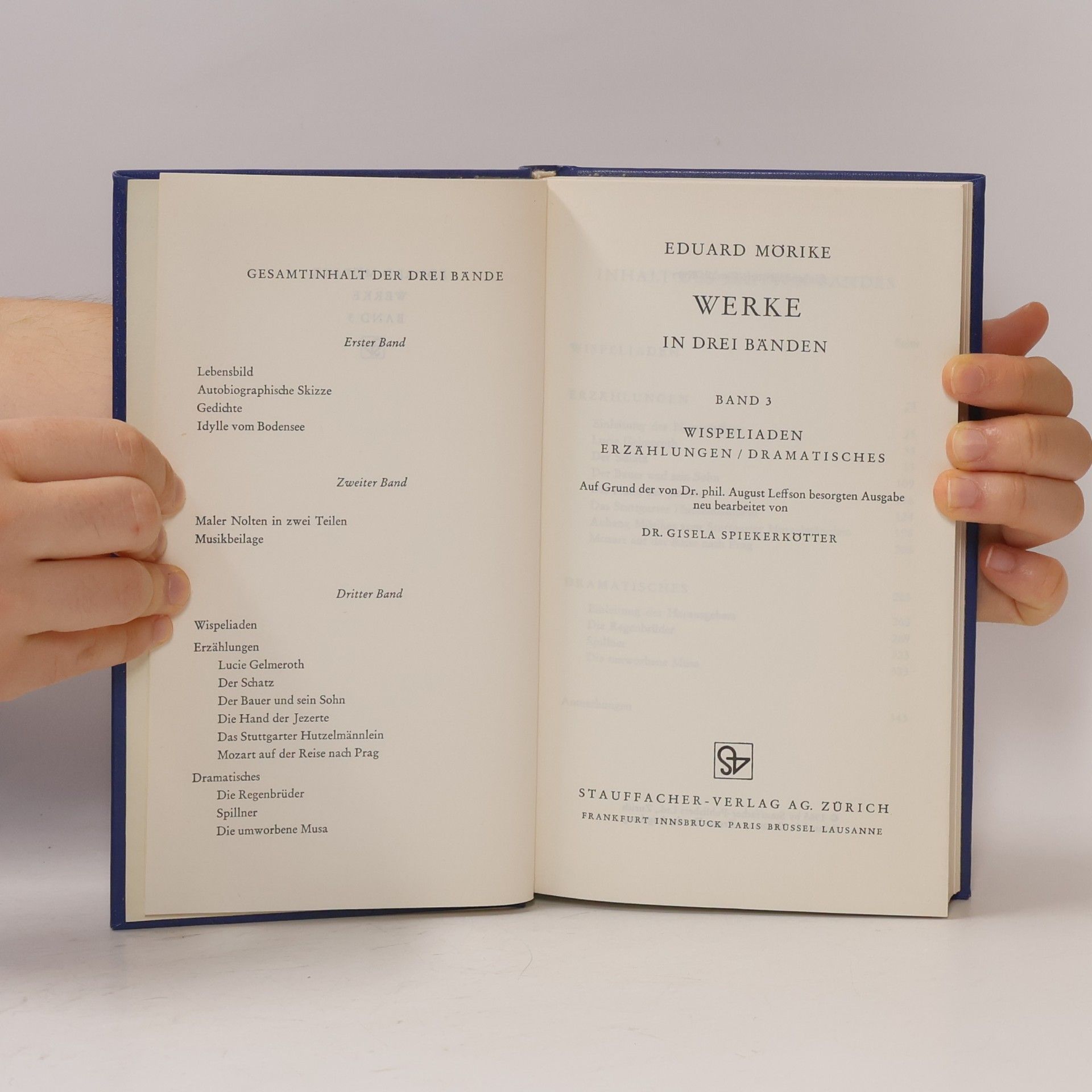 Eduard Mörike Klassiker der Weltliteratur: Eduard Mörike - Werke in drei Bänden
