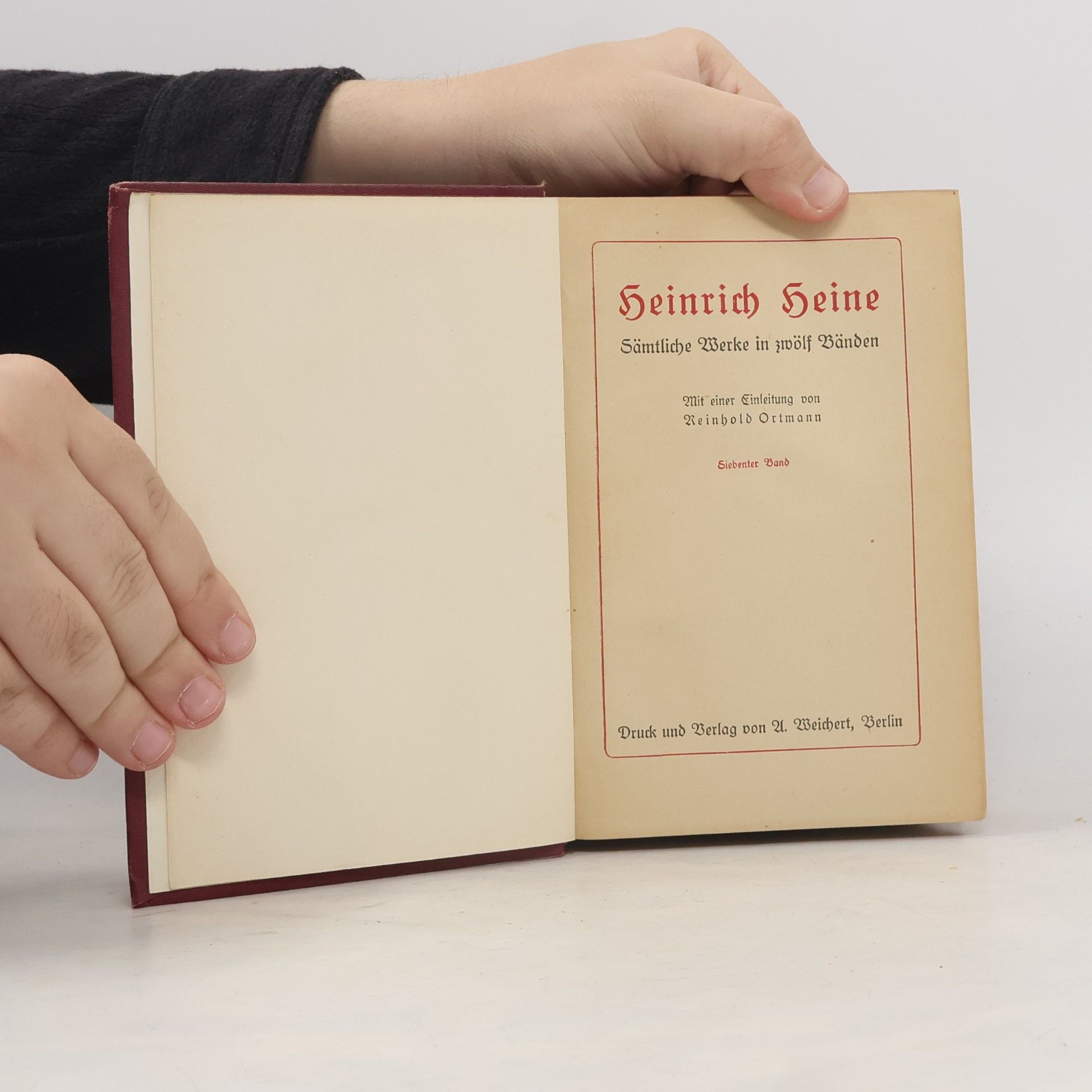 Heinrich Heine Heinrich Heines Sämtliche Werke in zwölf Bänden