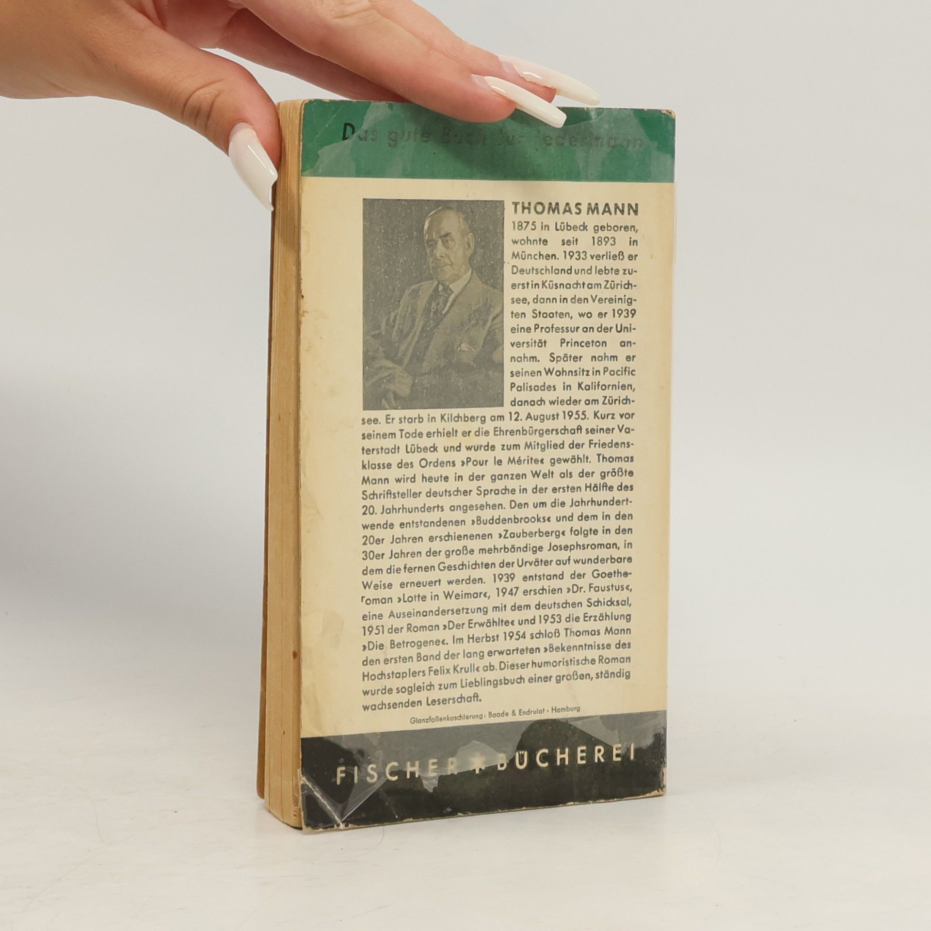 Thomas Mann Der Tod in Venedig