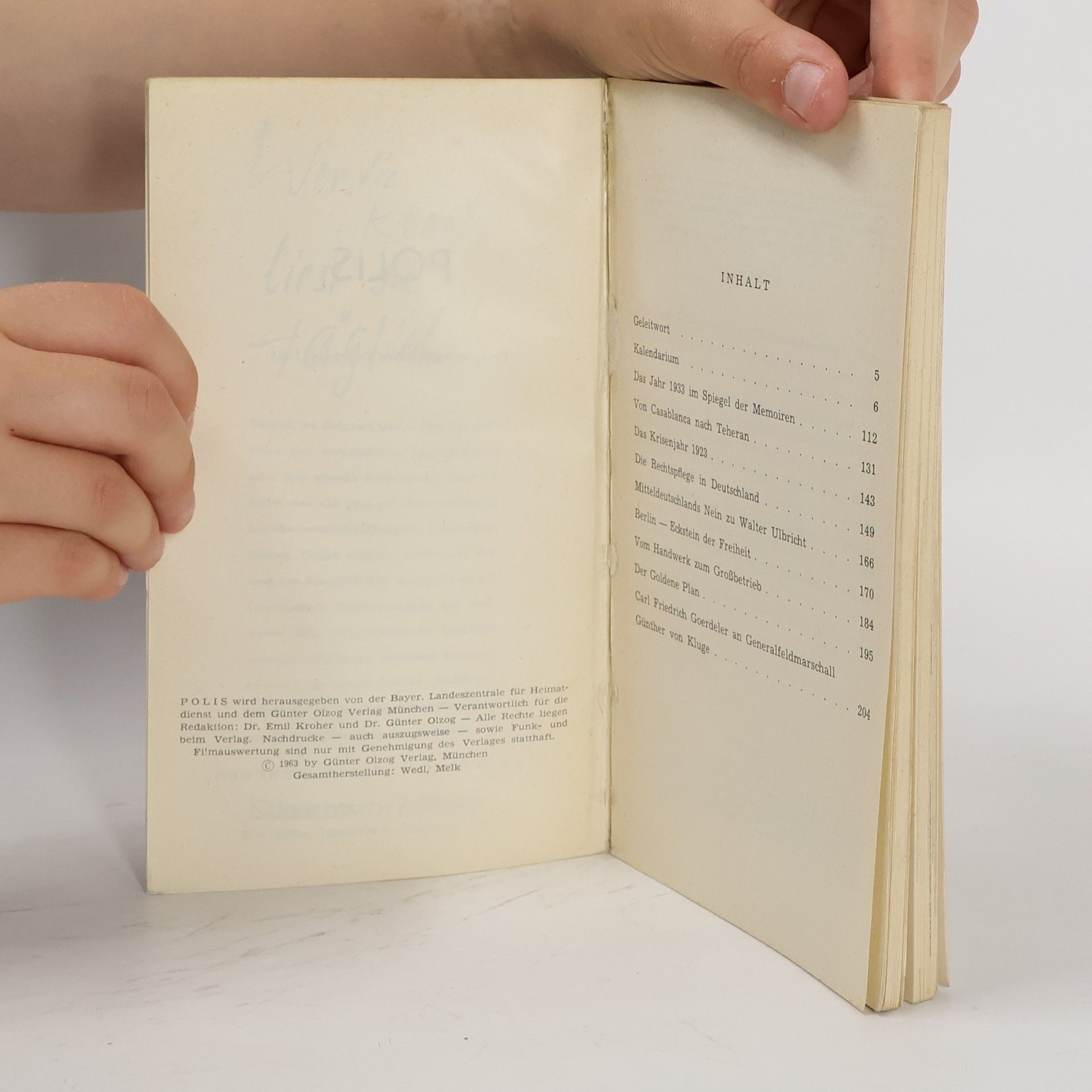 Autorenkollektiv Polis 1963