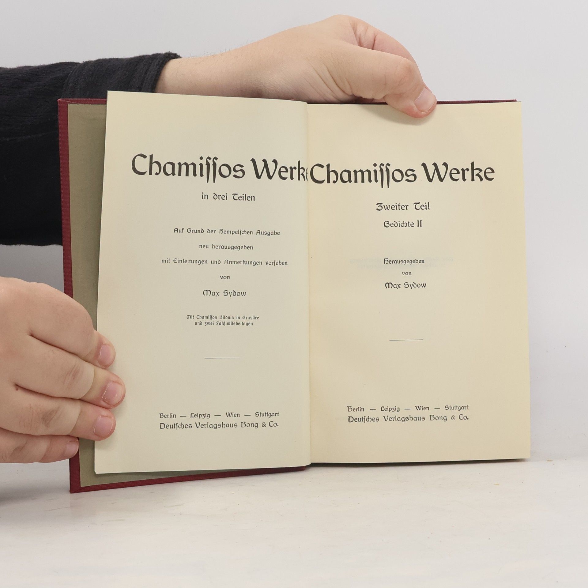 Adelbert von Chamisso Chamissos Werke 2. Gedichte II