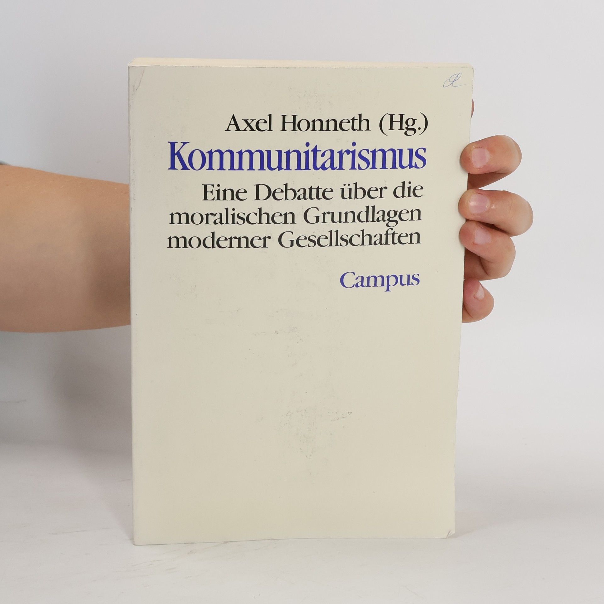 Axel Honneth Kommunitarismus