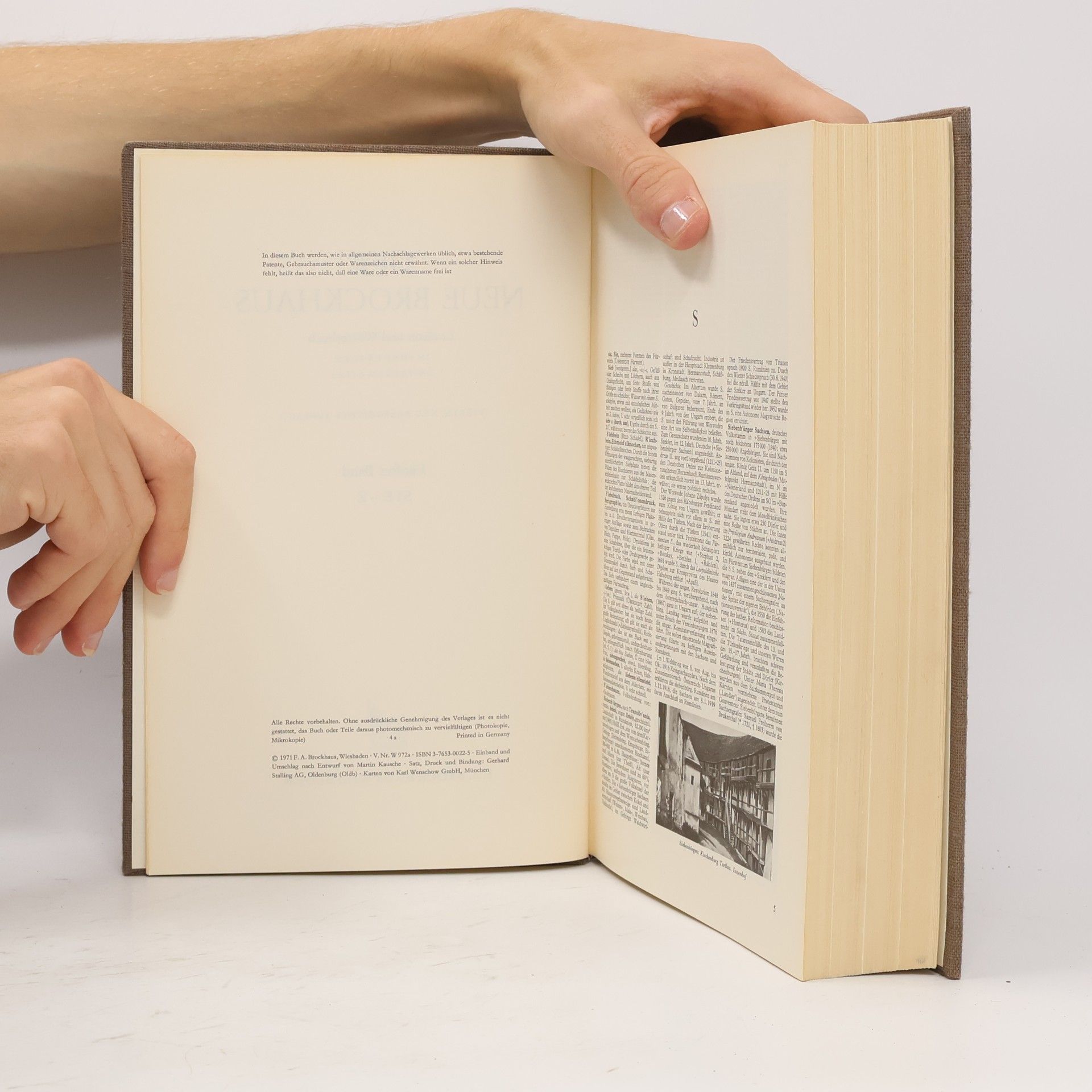 kolektiv Der neue Brockhaus 5. Lexikon und Wörterbuch in fünf Bänden + Atlas.
