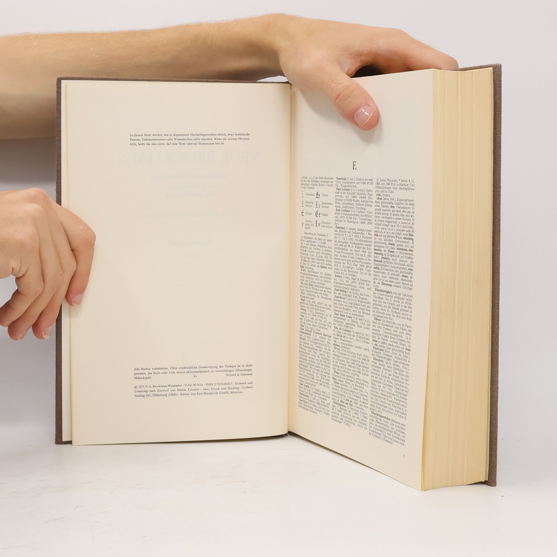 Kolektiv autorů Der neue Brockhaus 5. Lexikon und Wörterbuch in fünf Bänden + Atlas.