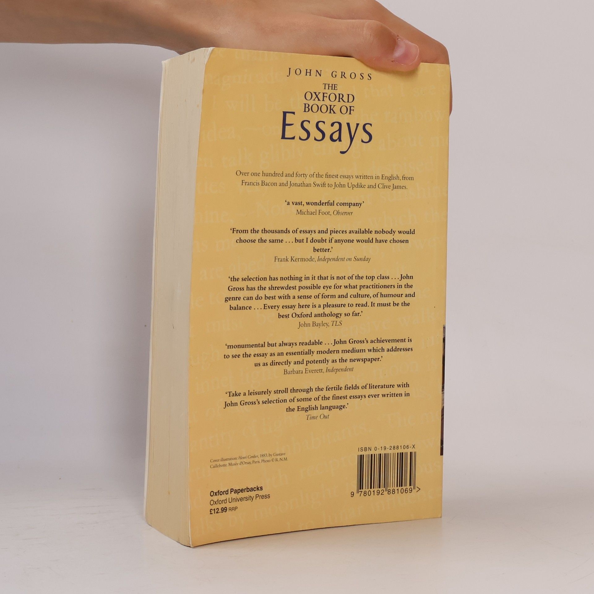 John Gross The Oxford Book of Essays
