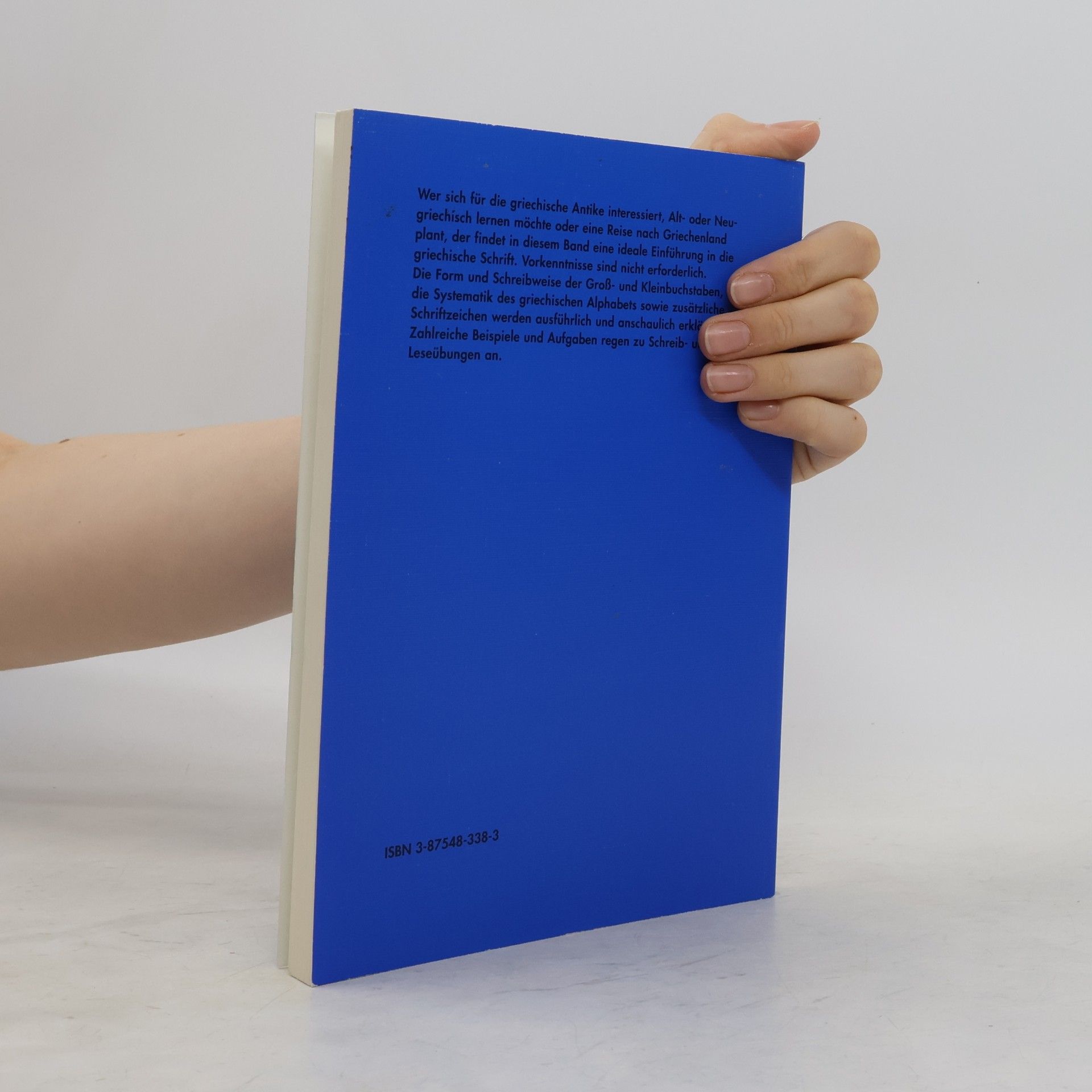 Uwe Petersen Einführung in die griechische Schrift