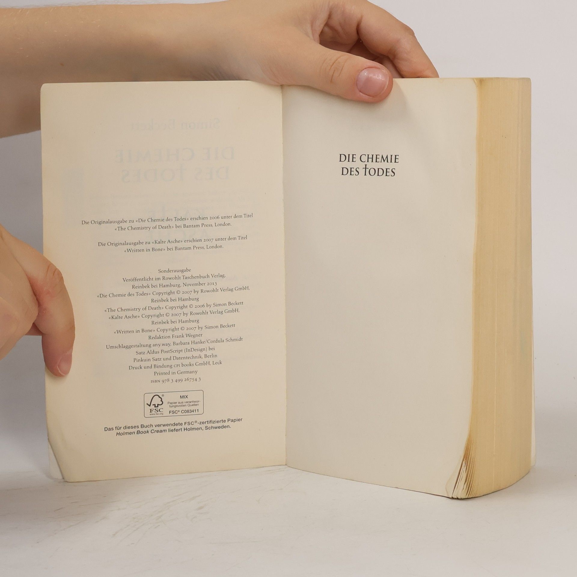 Simon Beckett Die Chemie des Todes