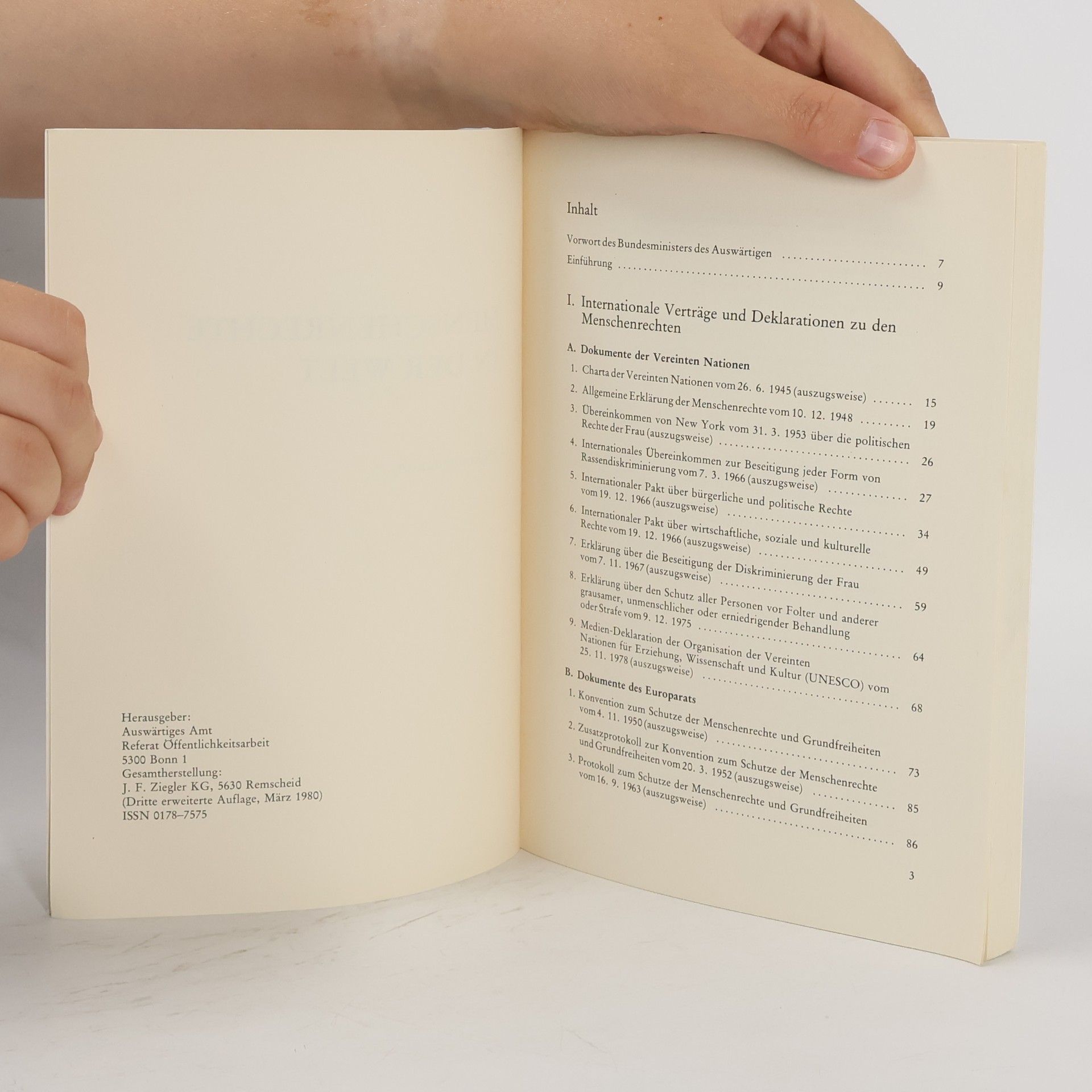 Various authors Menschenrechte in der Welt