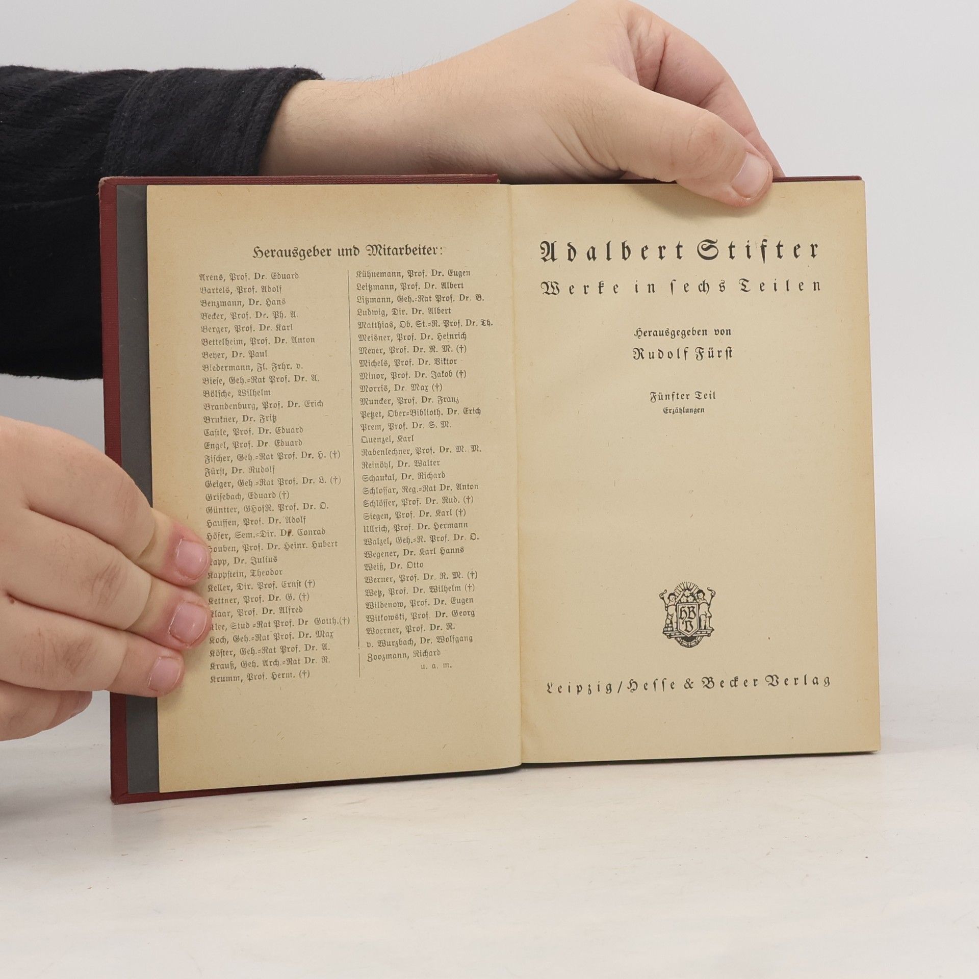Adalbert Stifter Werke in sechs Teilen 5