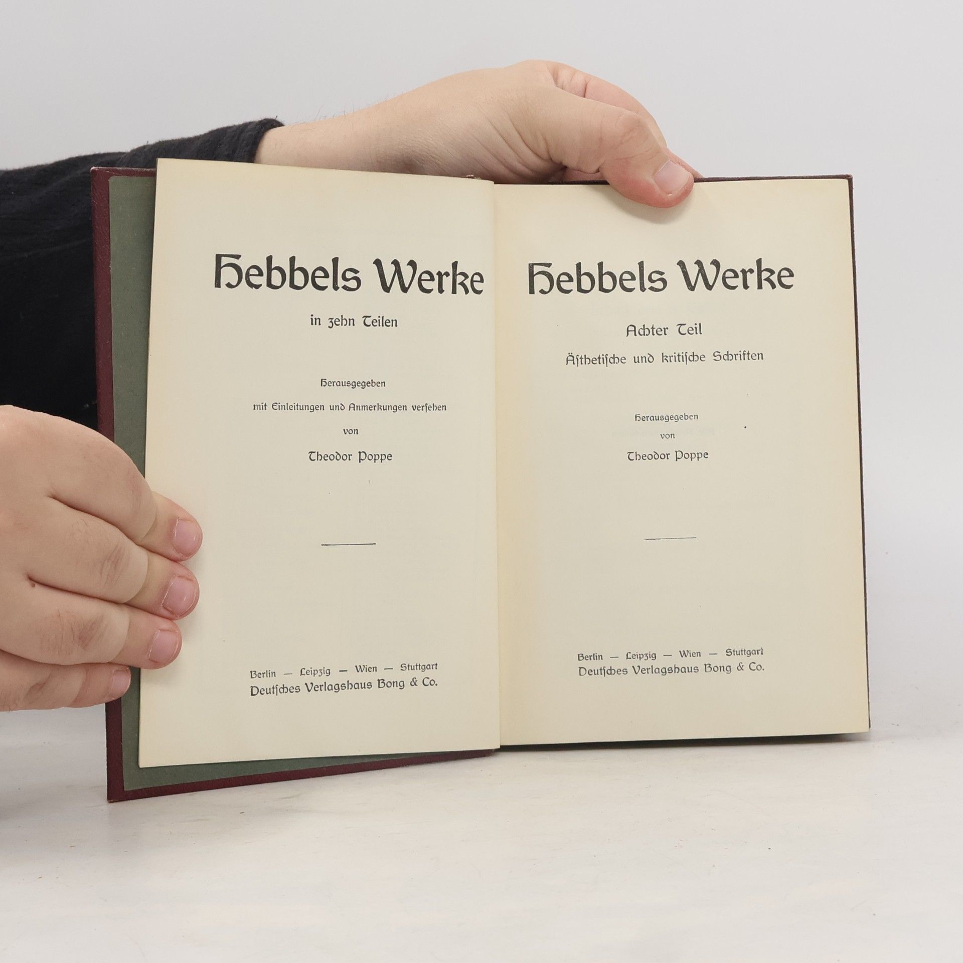 Christian Friedrich Hebbel Hebbels Werke 8