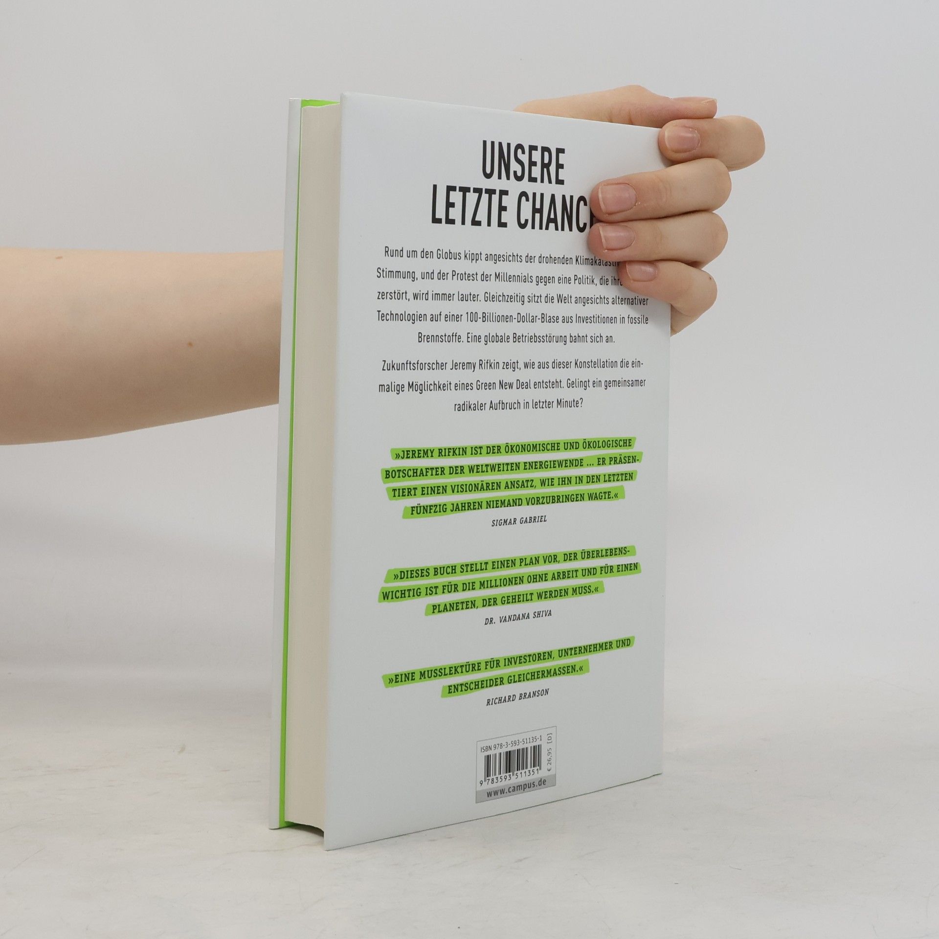 Jeremy Rifkin Der globale Green New Deal