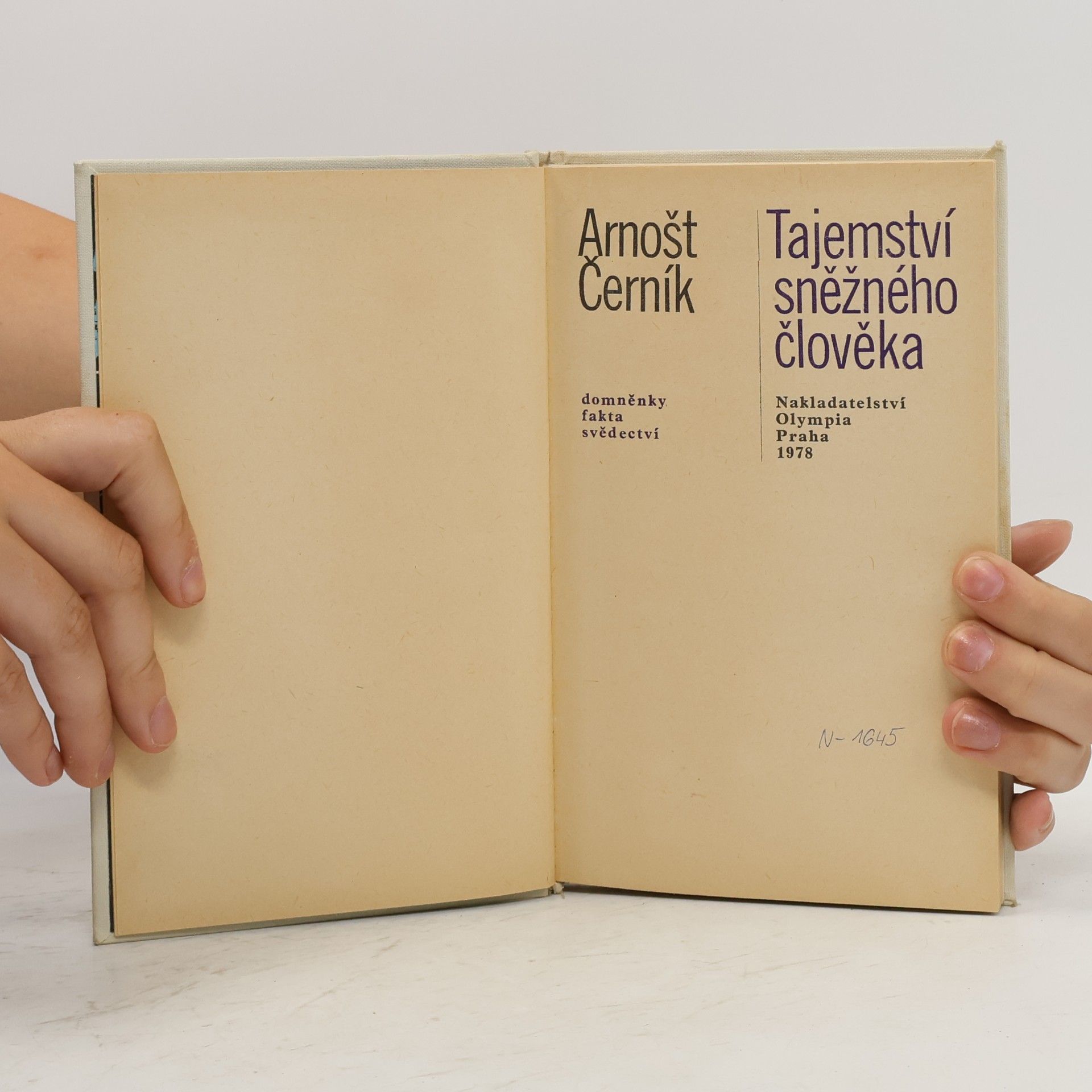 Arnošt Černík Tajemství sněžného člověka