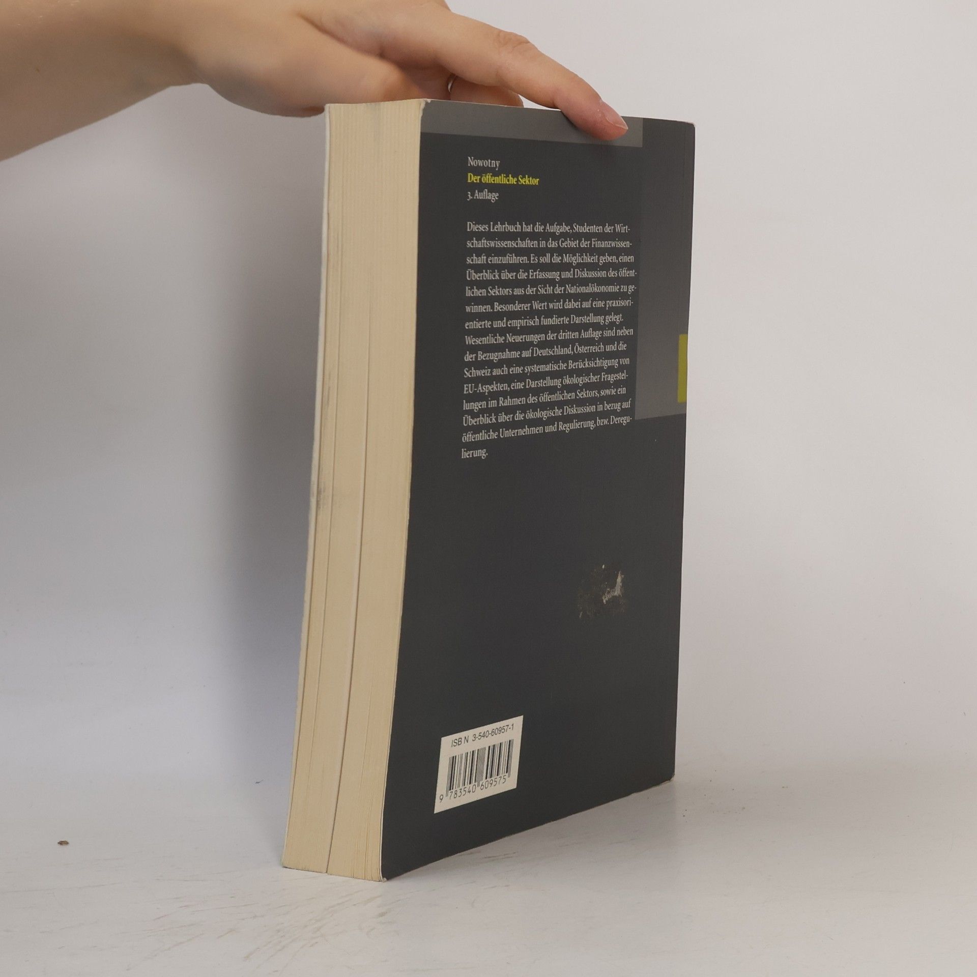 Ewald Nowotny Springer-Lehrbuch: Der öffentliche Sektor
