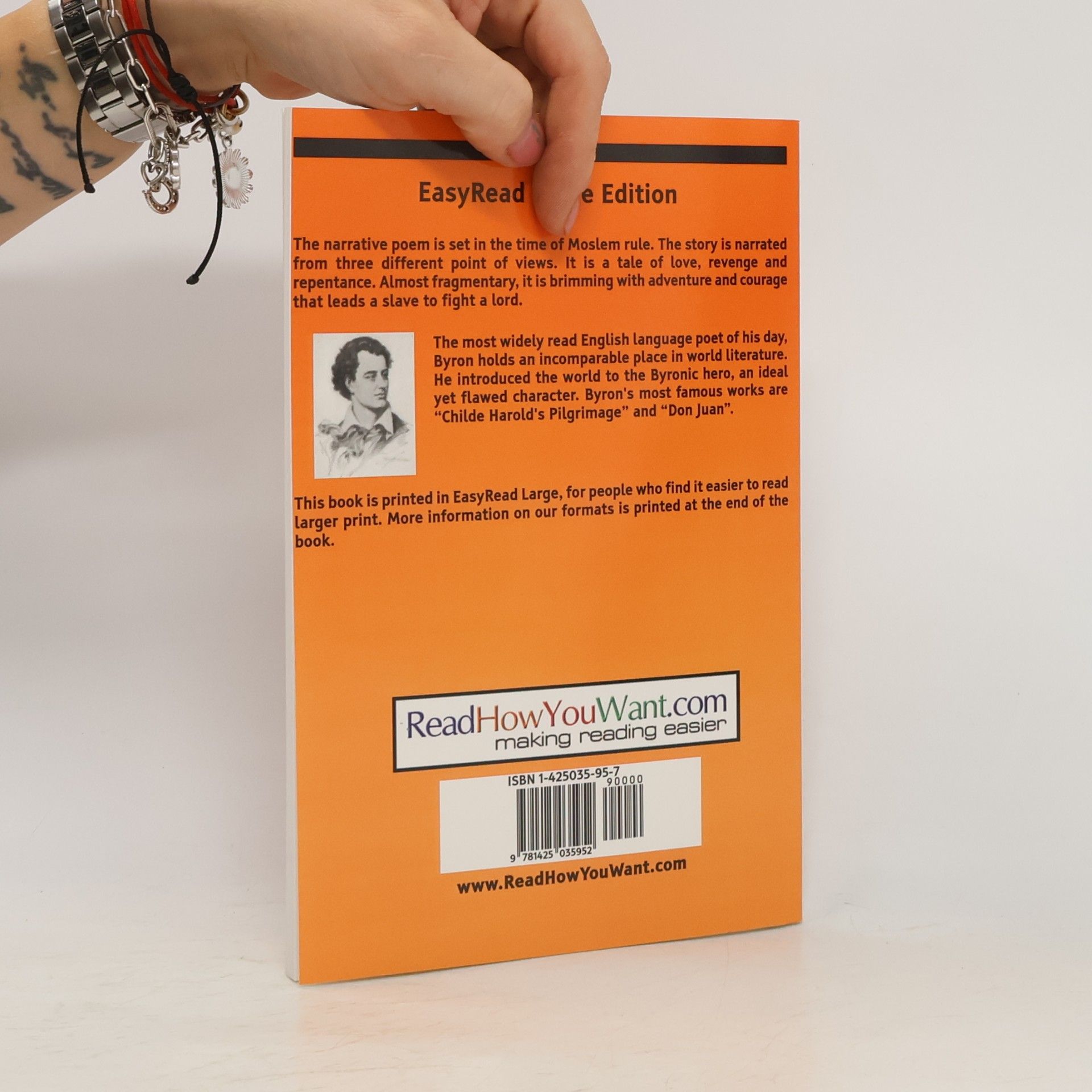 George Gordon Byron The Giaour - EasyRead Large Edition
