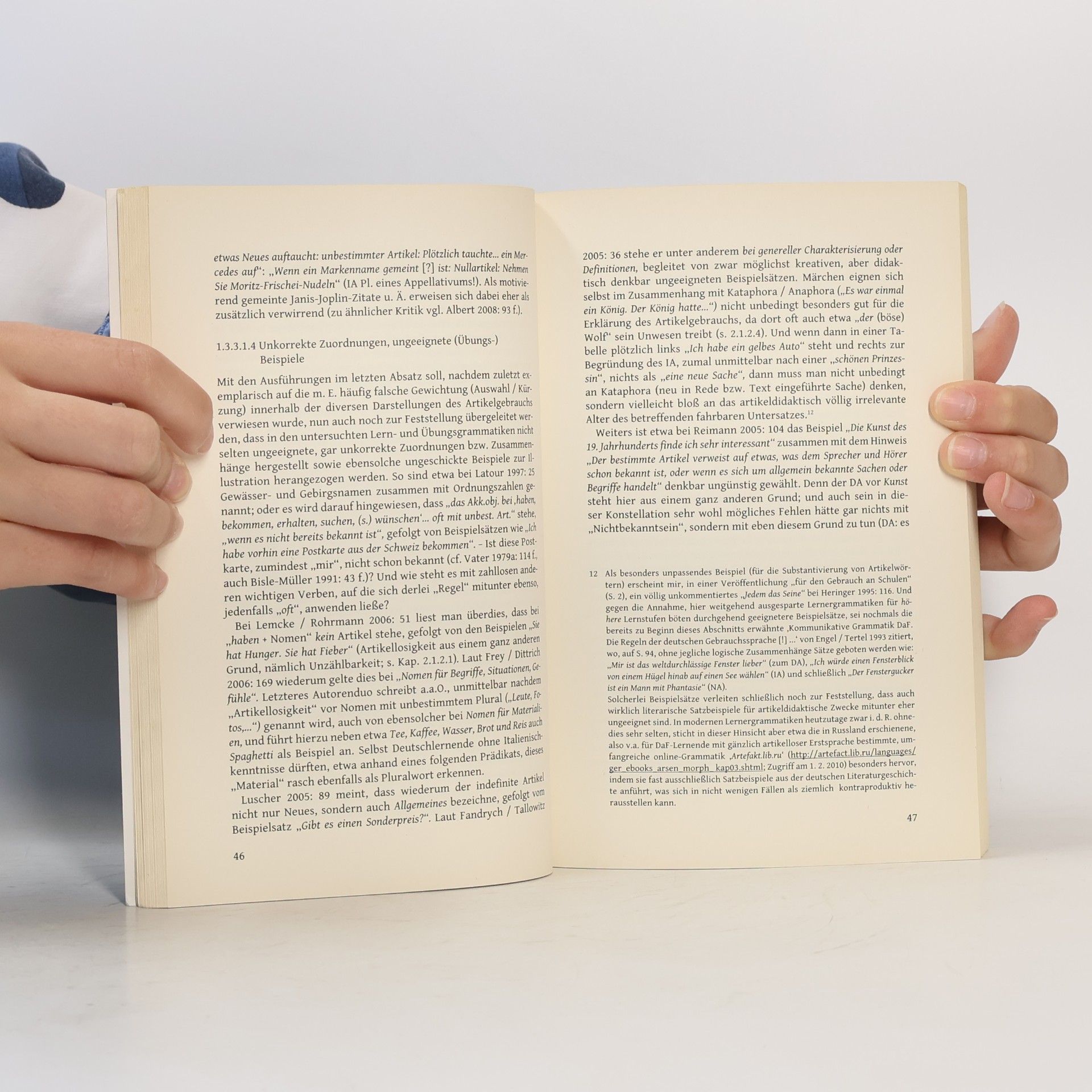 Thomas Pimingsdorfer Serie B: Theorie und Praxis - 1: Wer hat nicht Problem mit Artikel, na?