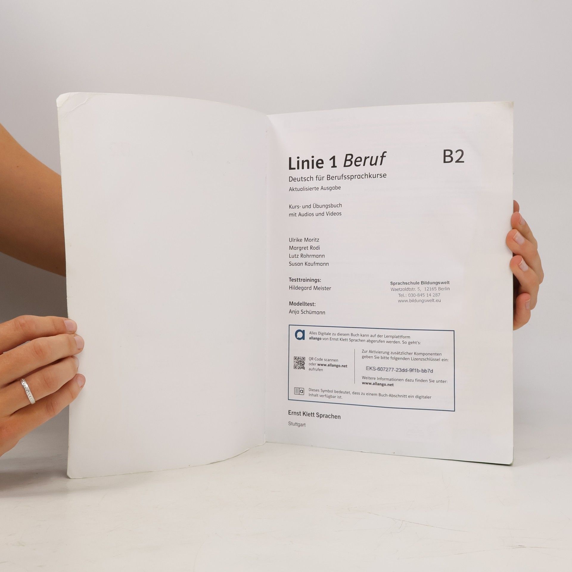 Ulrike Moritz Linie 1 Beruf B2 – Hybride Ausgabe allango: Deutsch für Berufssprachkurse. Kurs- und Übungsbuch mit Audios und Videos inklusive Lizenzschlüssel ... 1 Beruf: Deutsch für Berufssprachkurse)