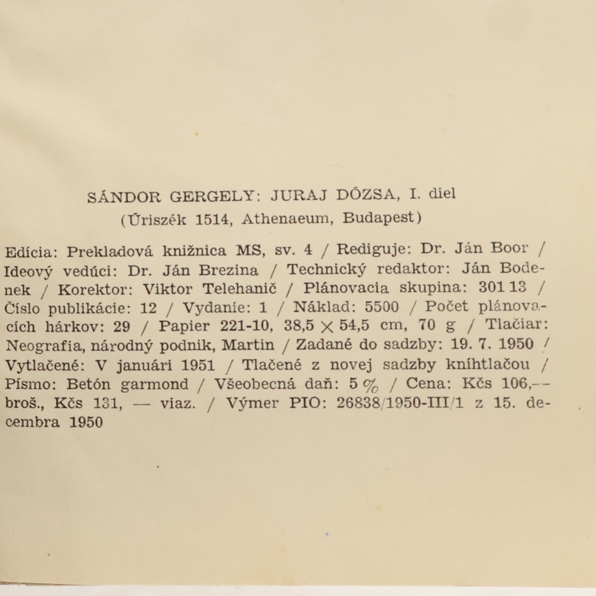 Sándor Gergely Juraj Dózsa 1