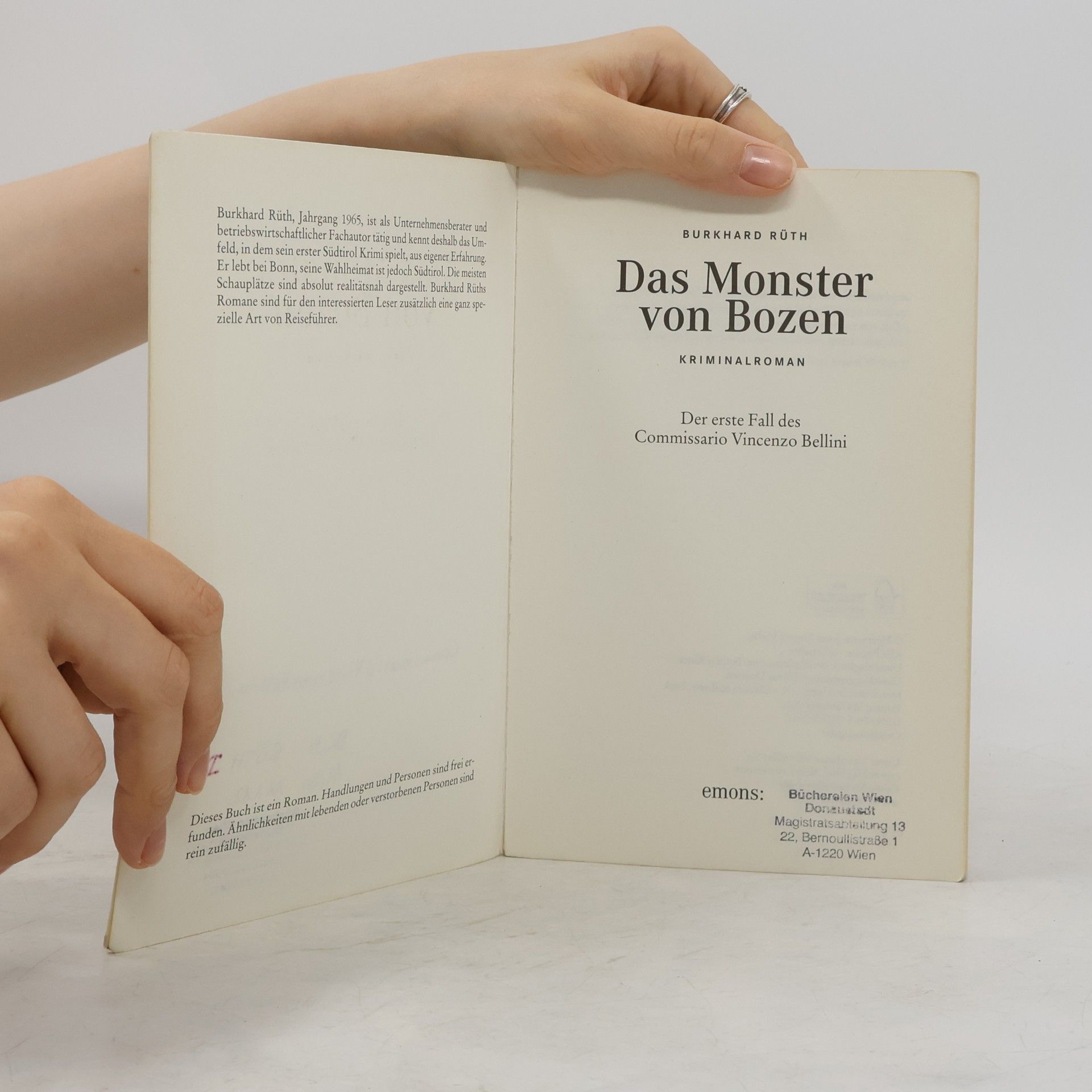 Burkhard Rüth Das Monster von Bozen