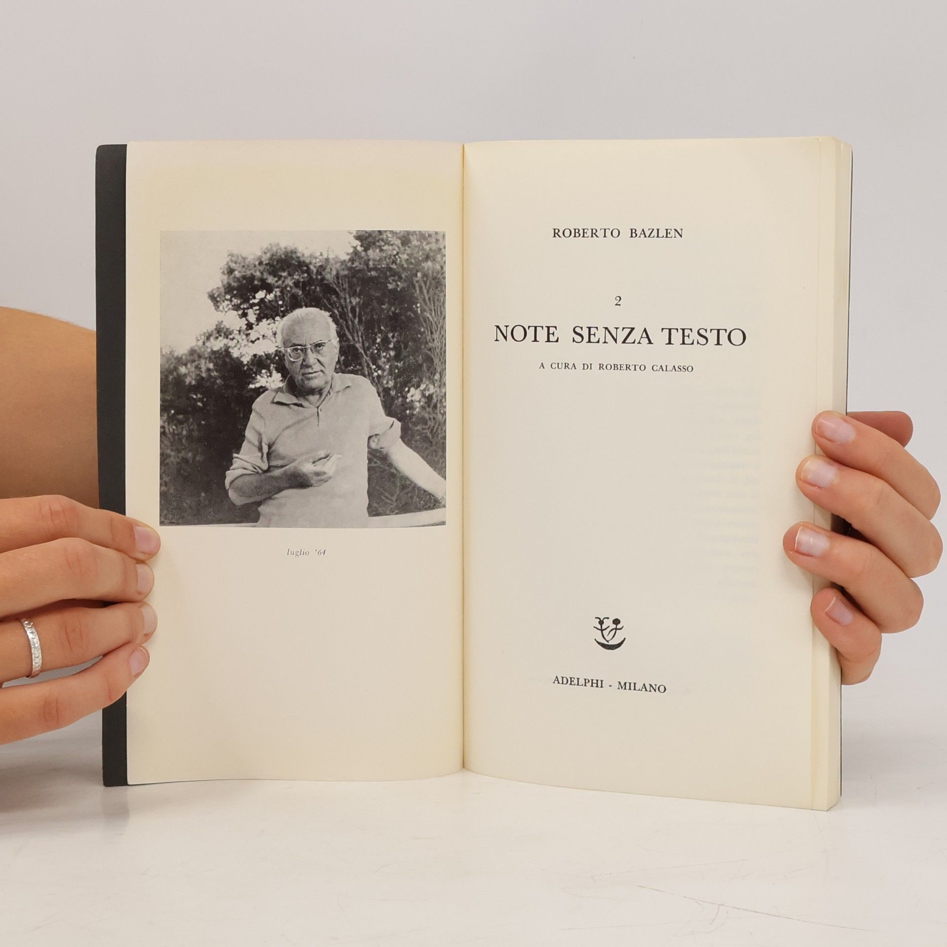 Roberto Bazlen Note senza testo