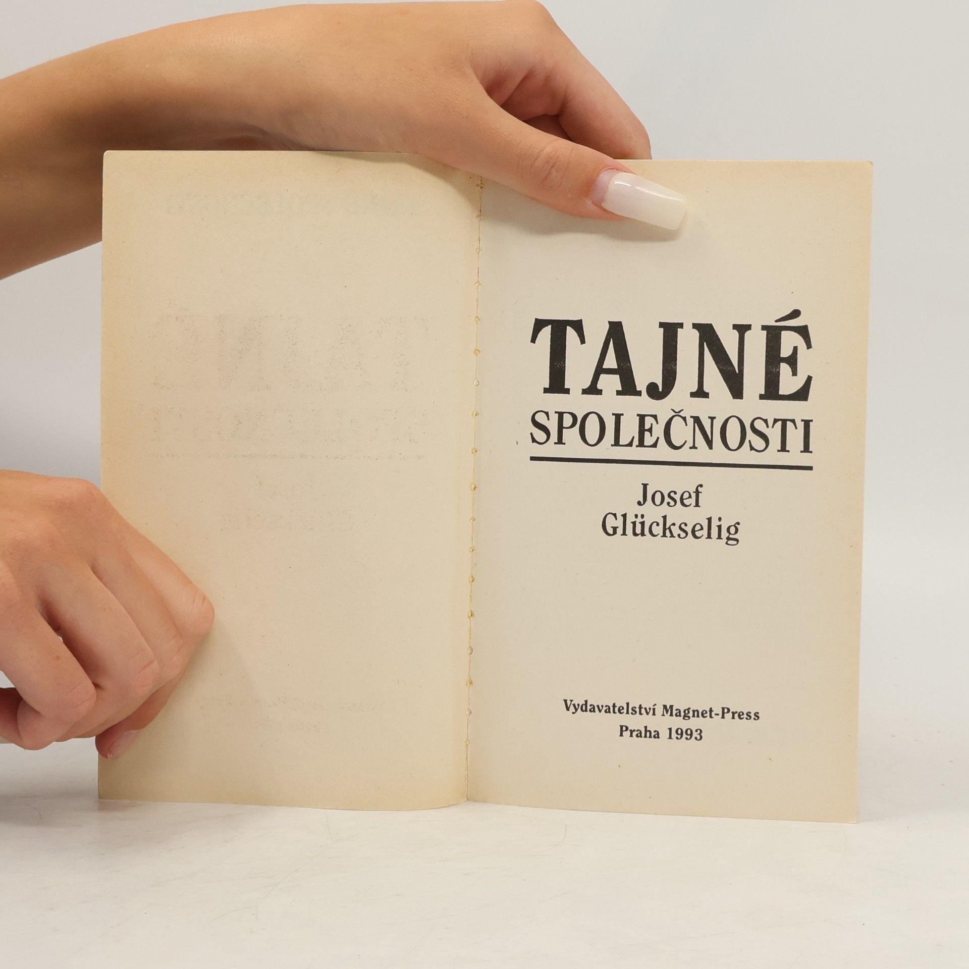 Josef Glückselig Tajné společnosti