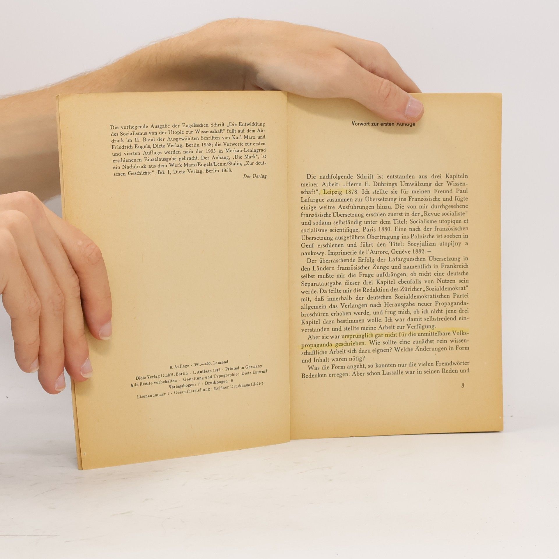 Friedrich Engels Die Entwicklung des Sozialismus von der Utopia zur Wissenschaft