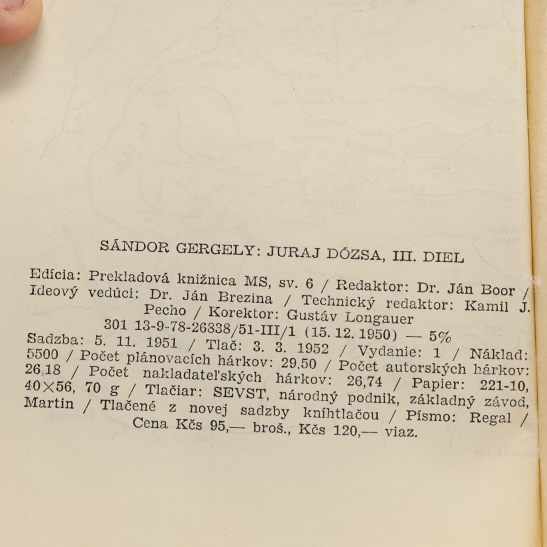 Sándor Gergely Juraj Dózsa III. diel