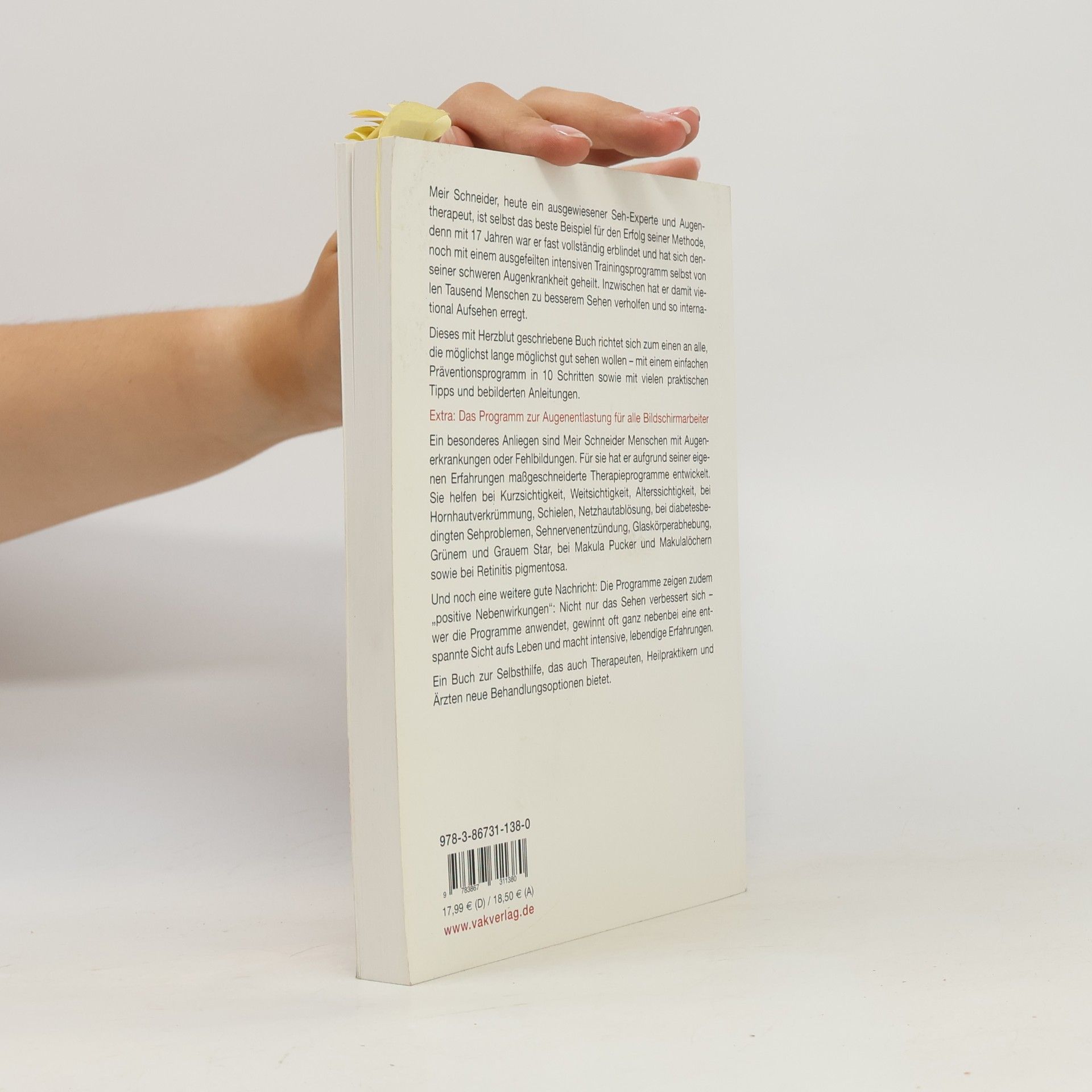Meir Schneider Mein Augen-Buch